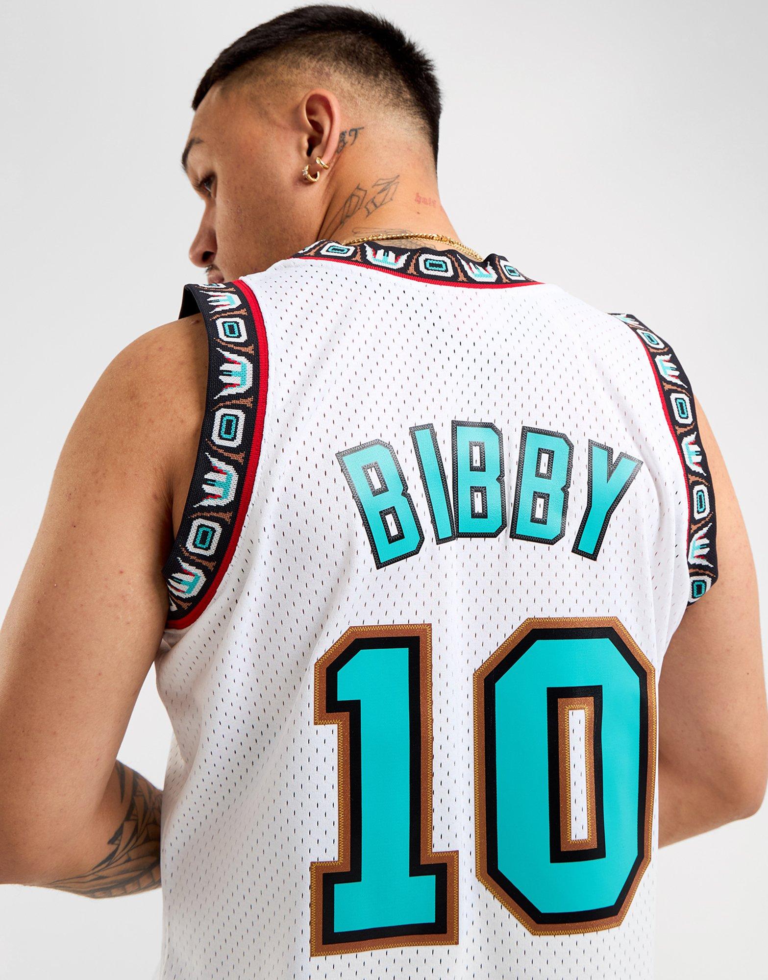 Vancouver Grizzlies Mike Bibby 10 Throwback Fadeaway Retro Jersey Brand New popular XL