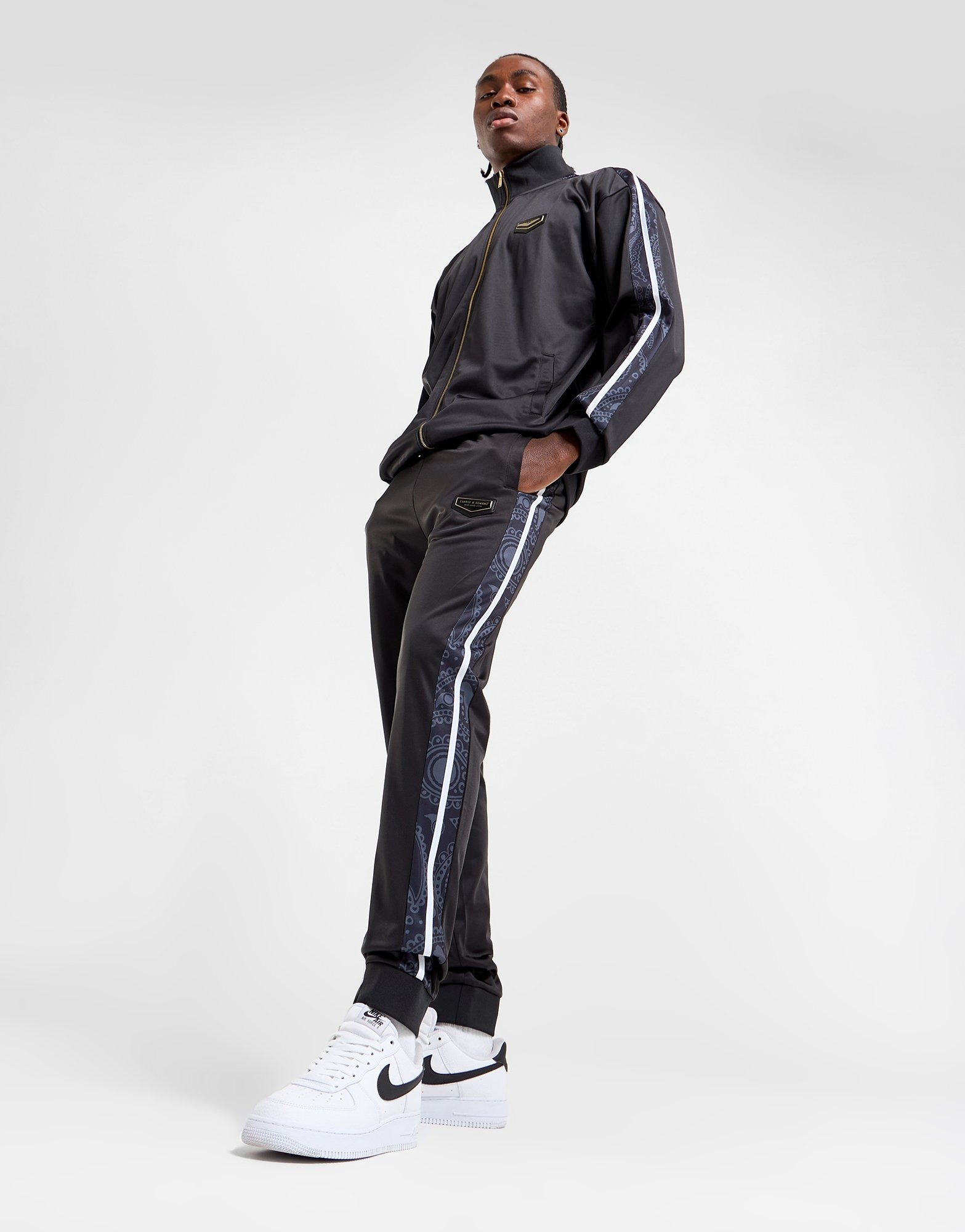 Black Supply & Demand Track Pants - JD Sports NZ