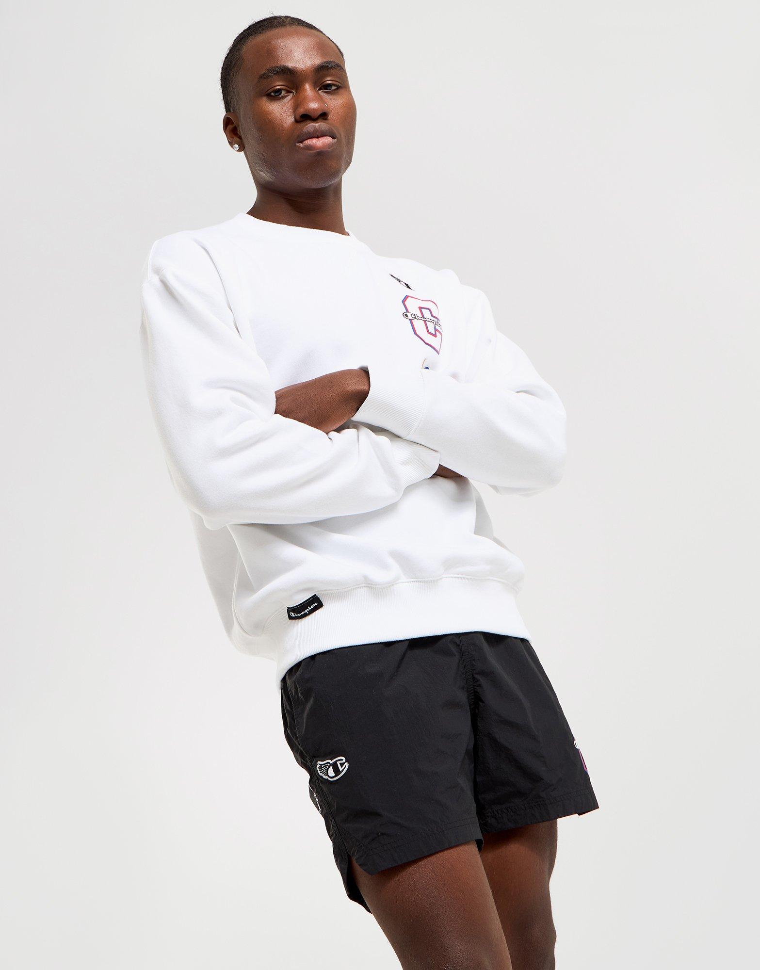 Champion sweater and shorts net best sale