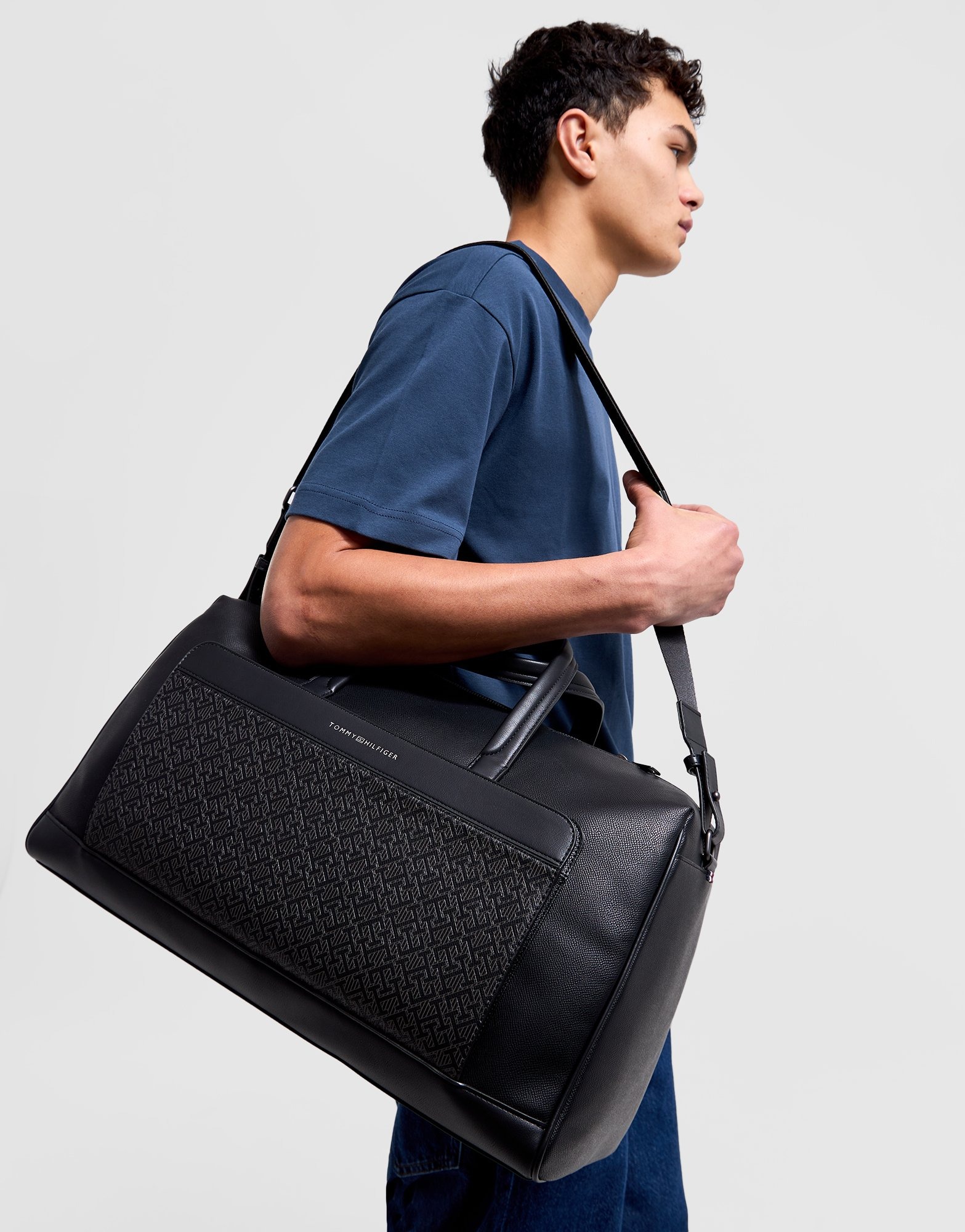 Black Tommy Hilfiger Duffle Bag JD Sports