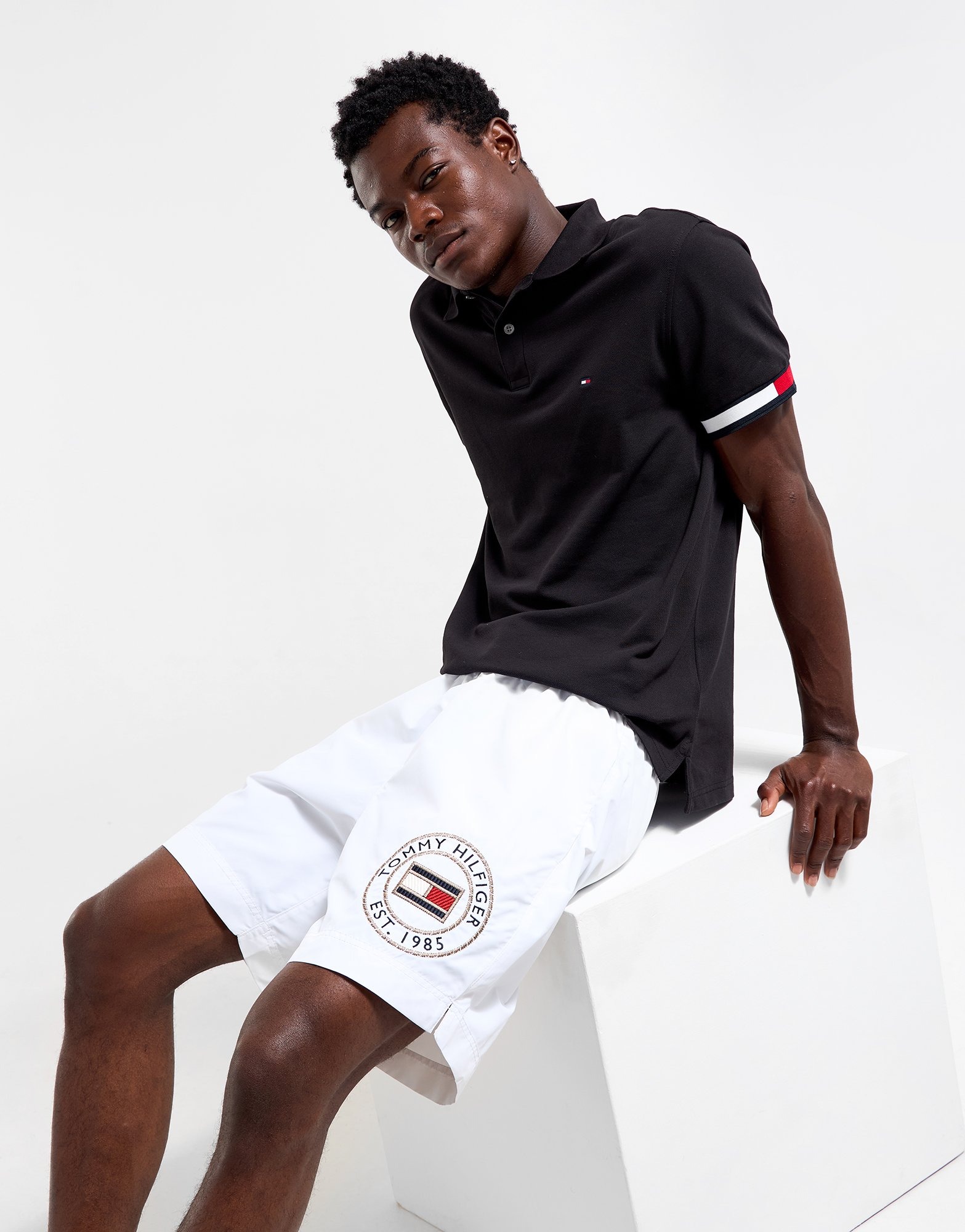 White Tommy Hilfiger Swim Shorts JD Sports NZ