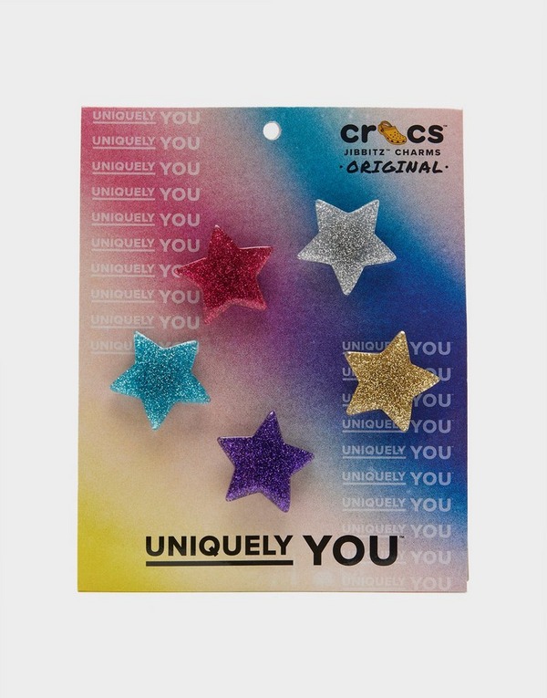 Crocs Jibbitz Charms 'Icon Glitter Stars' 5 Pack