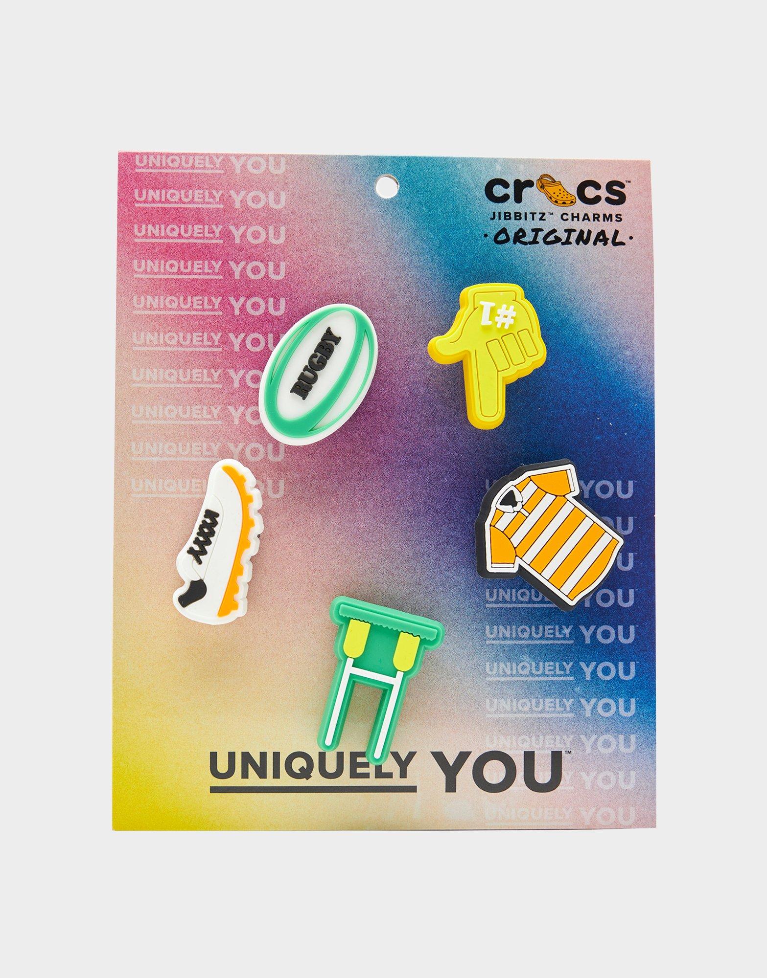 Crocs Jibbitz Charms 'Rugby Champ' 5 Pack JD Sports NZ