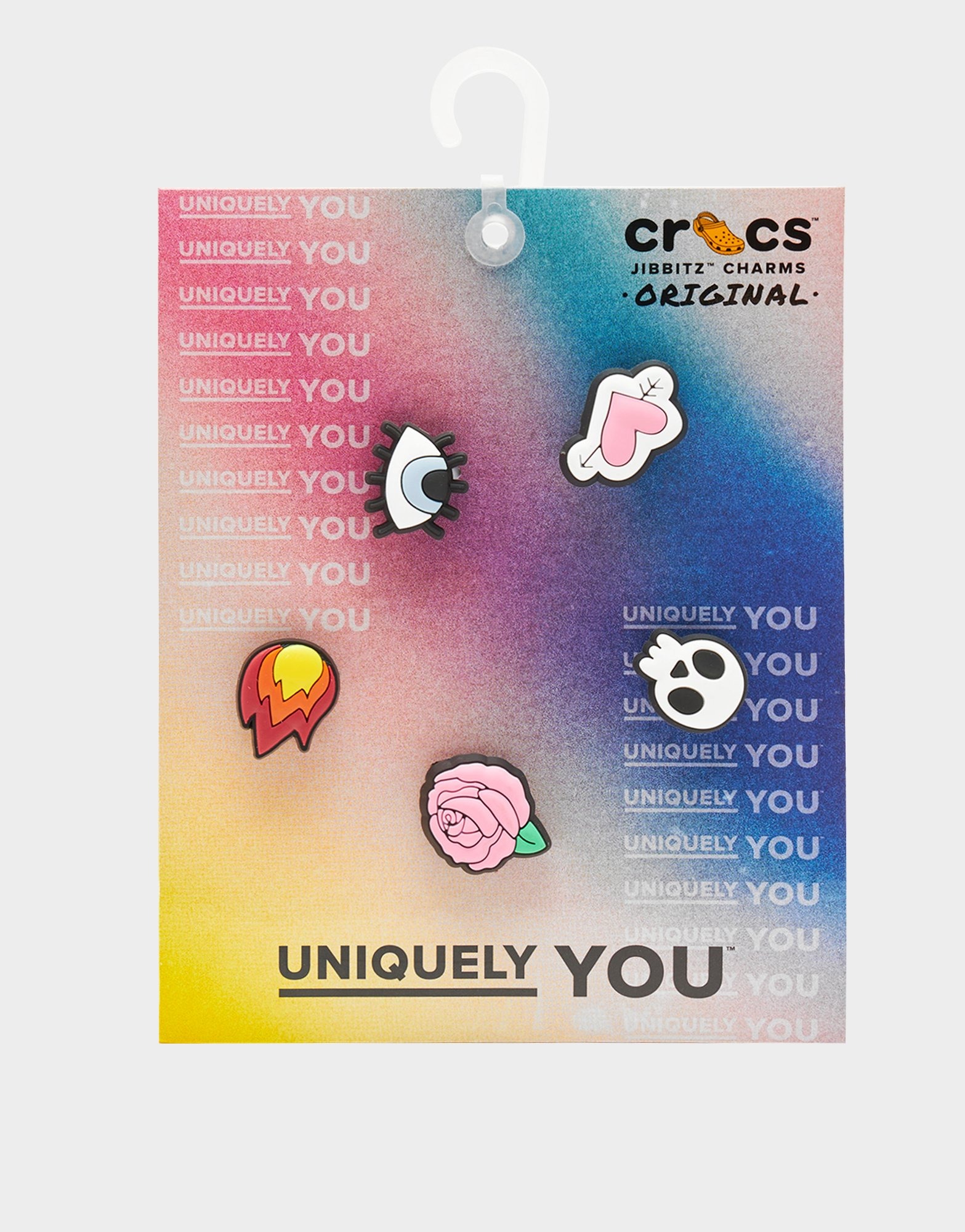 Multi Crocs Jibbitz Charms 'Hand Drawn Symbols' 5 Pack JD Sports