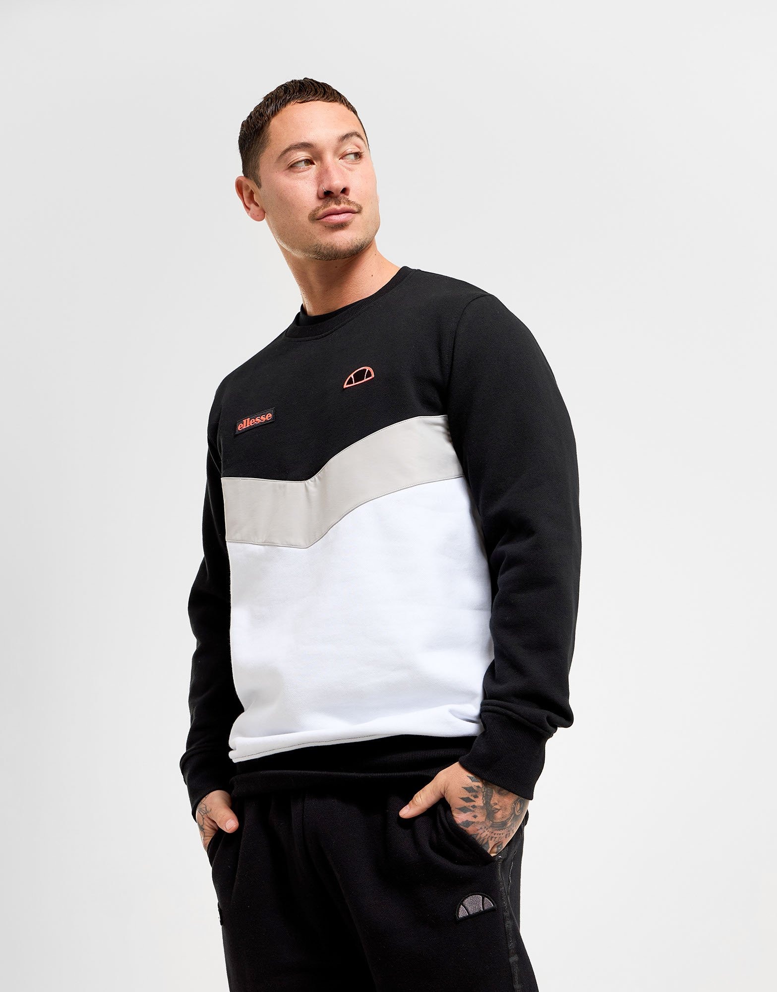 Black Ellesse Sweatshirt JD Sports NZ