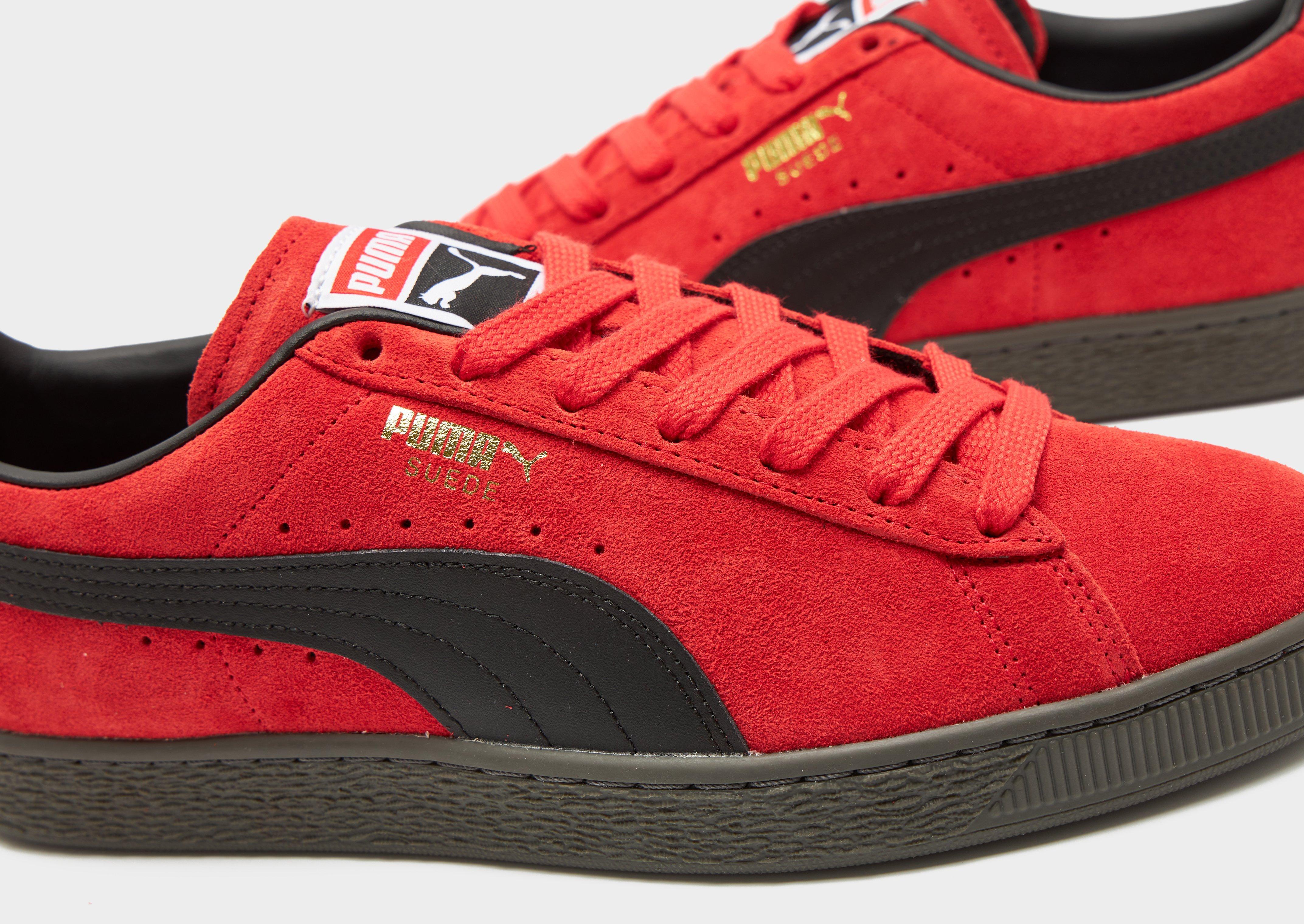 Puma suede red shoes best sale