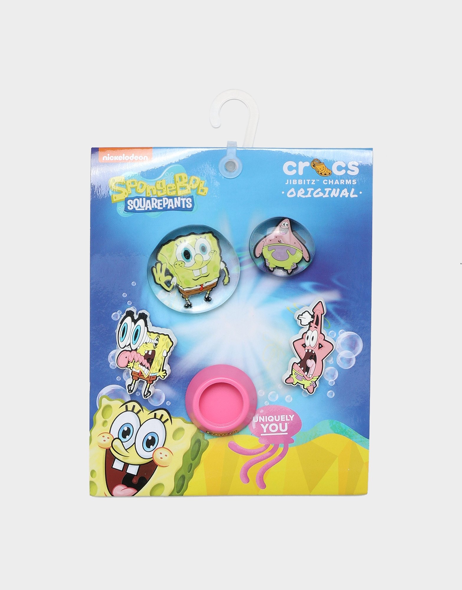 Multi Crocs Jibbitz Charms SpongeBob Bubble 5 Pack JD Sports