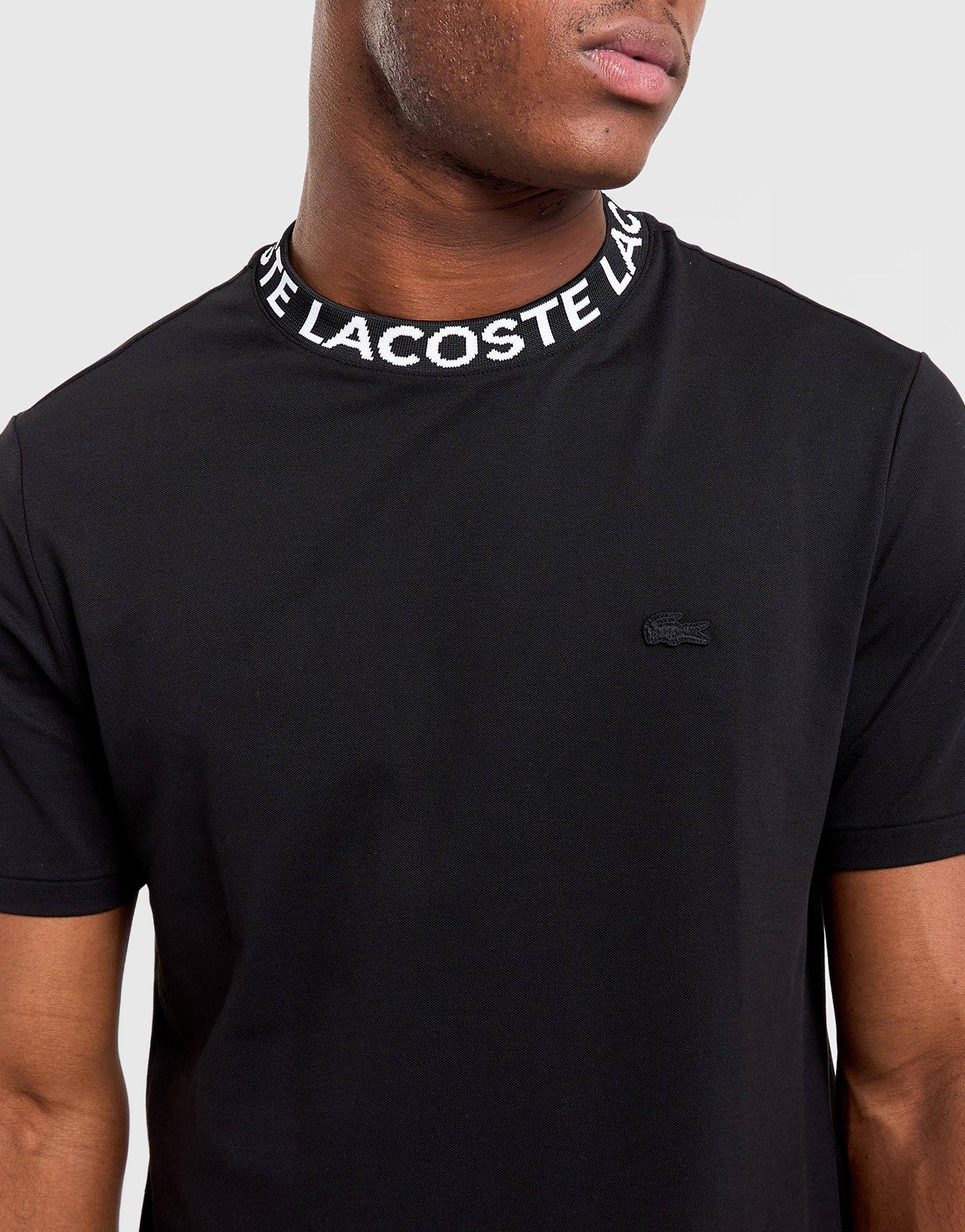 Lacoste Jacquard Neck T-Shirt