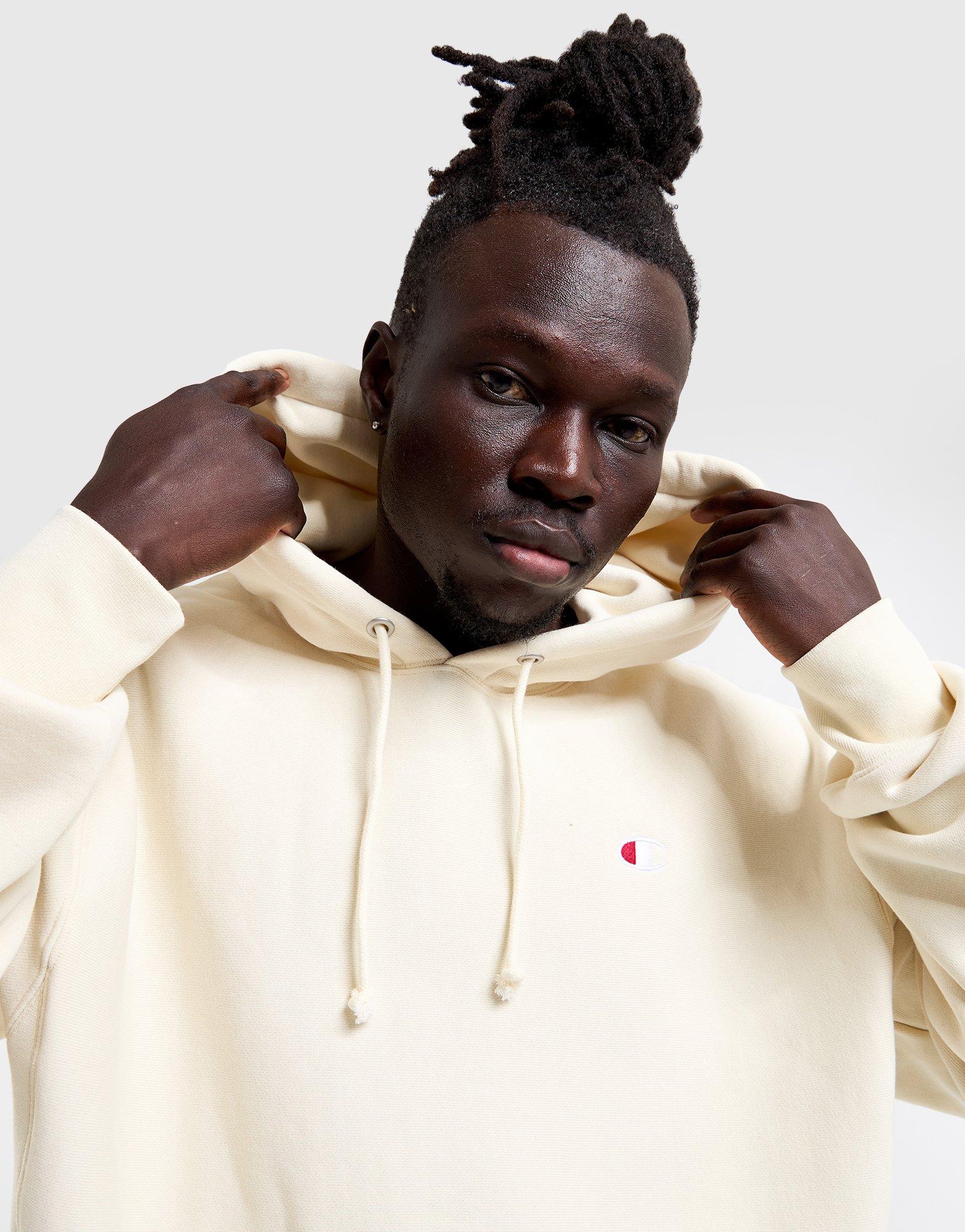 White Champion Reverse Weave Hoodie - JD Sports