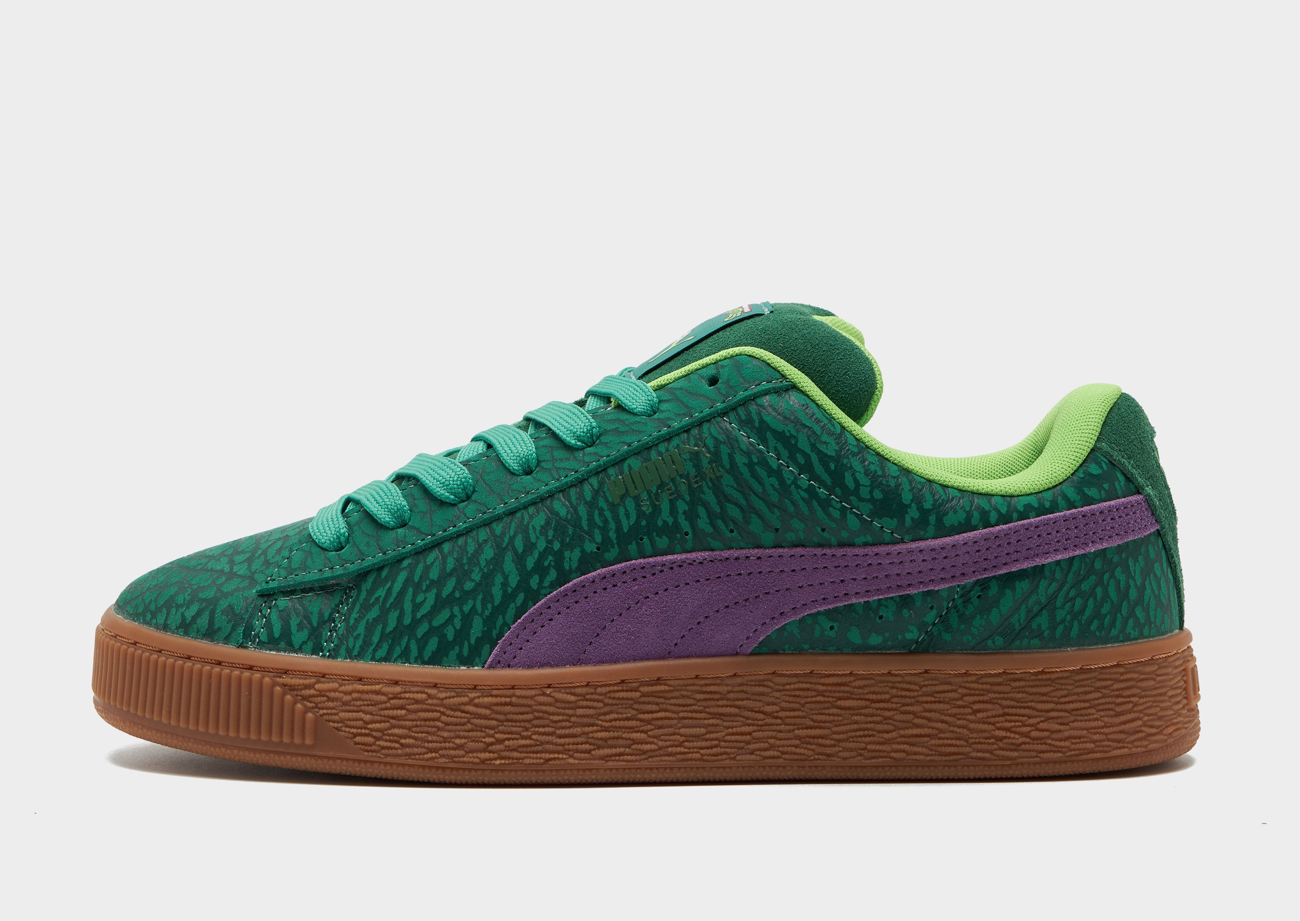 Green PUMA Suede XL x TMNT JD Sports Australia