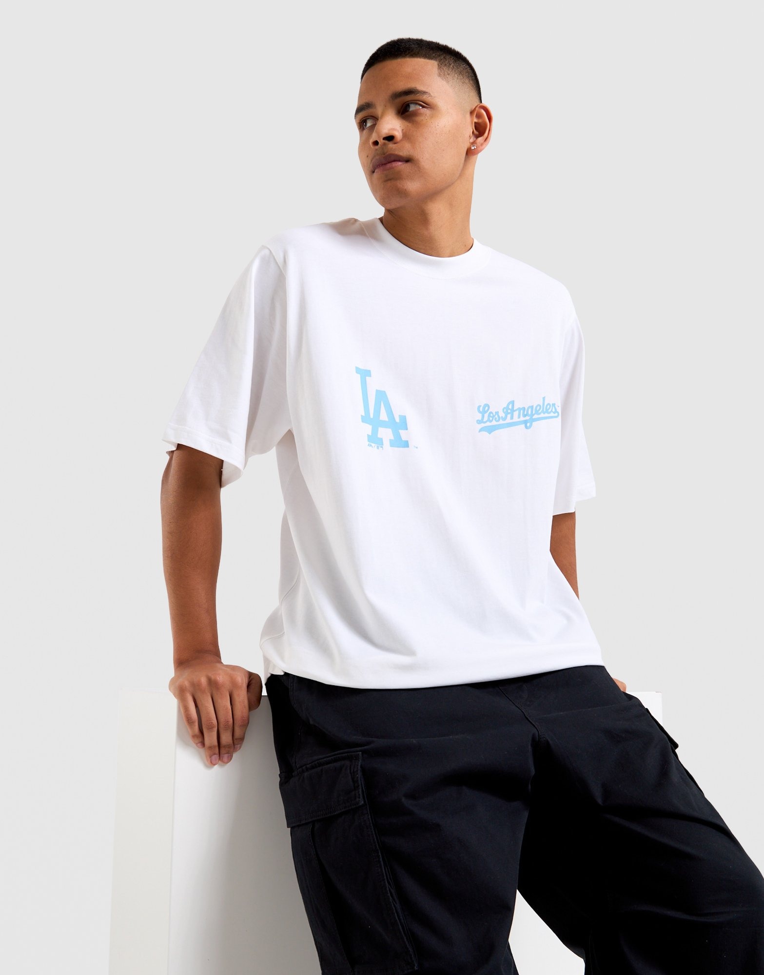 White Majestic LA Dodgers T-Shirt - JD Sports Australia