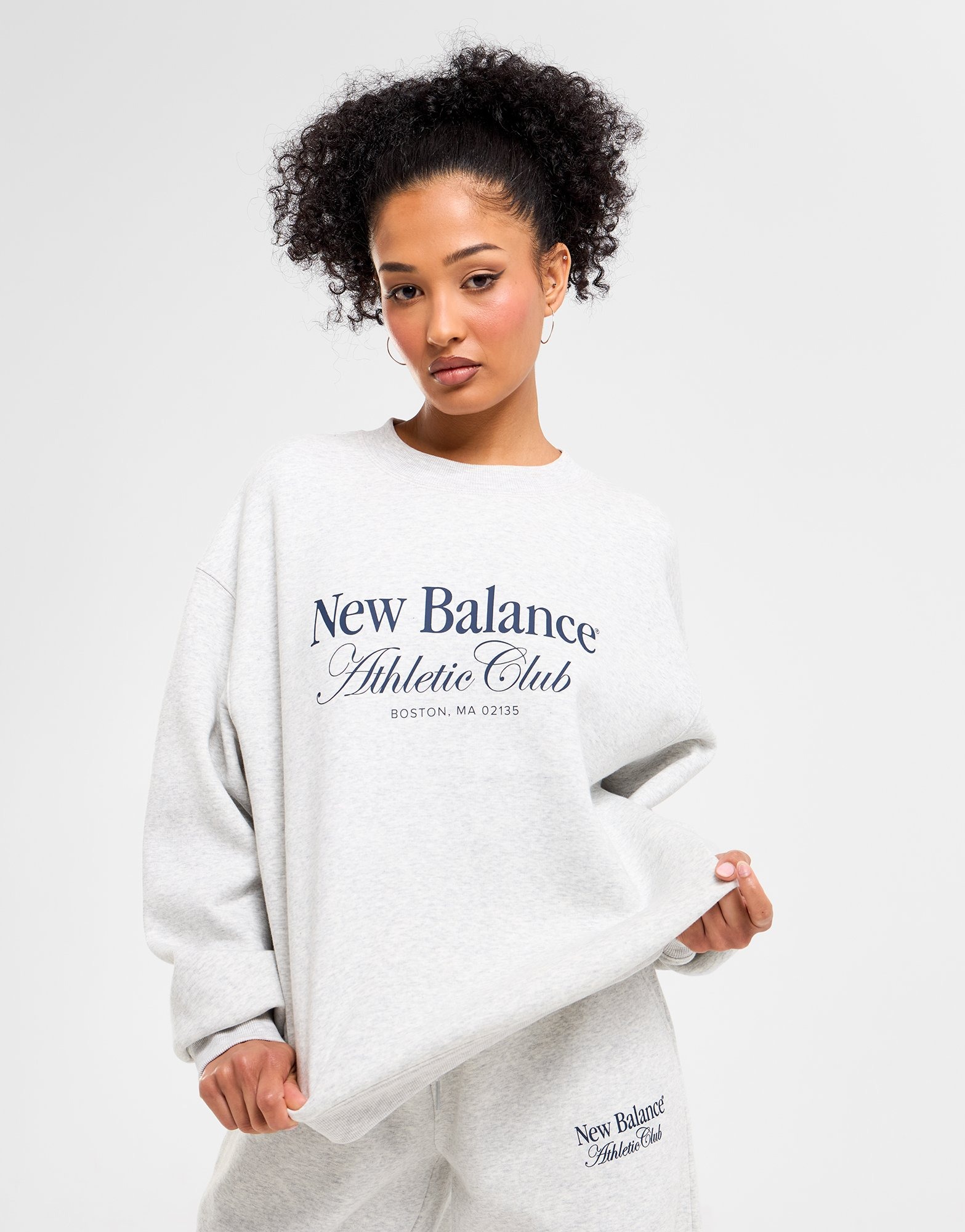Grey New Balance Athletics Sweatshirt - JD Sports NZ