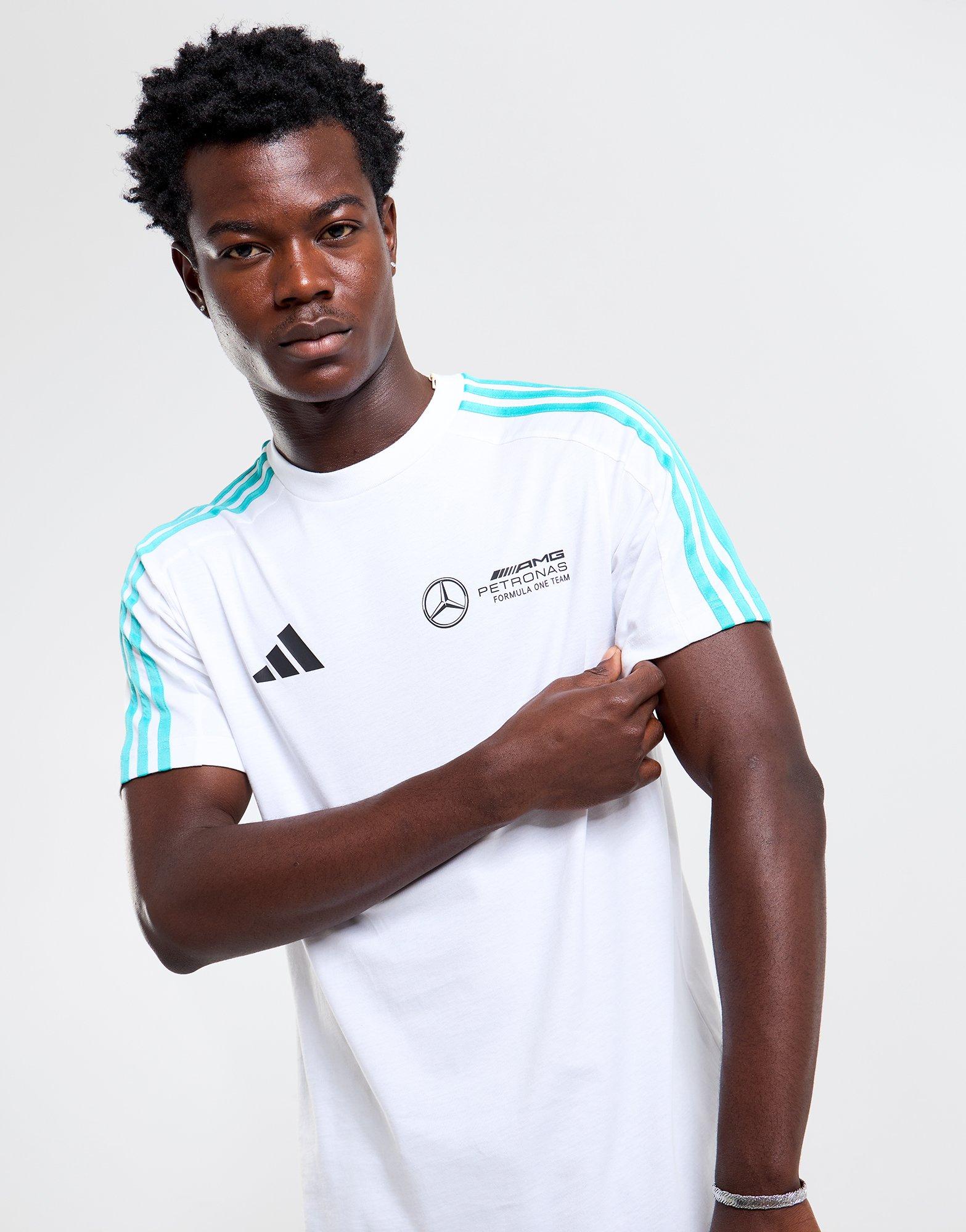 White adidas Mercedes AMG Petronas F1 Team DNA T-Shirt - JD