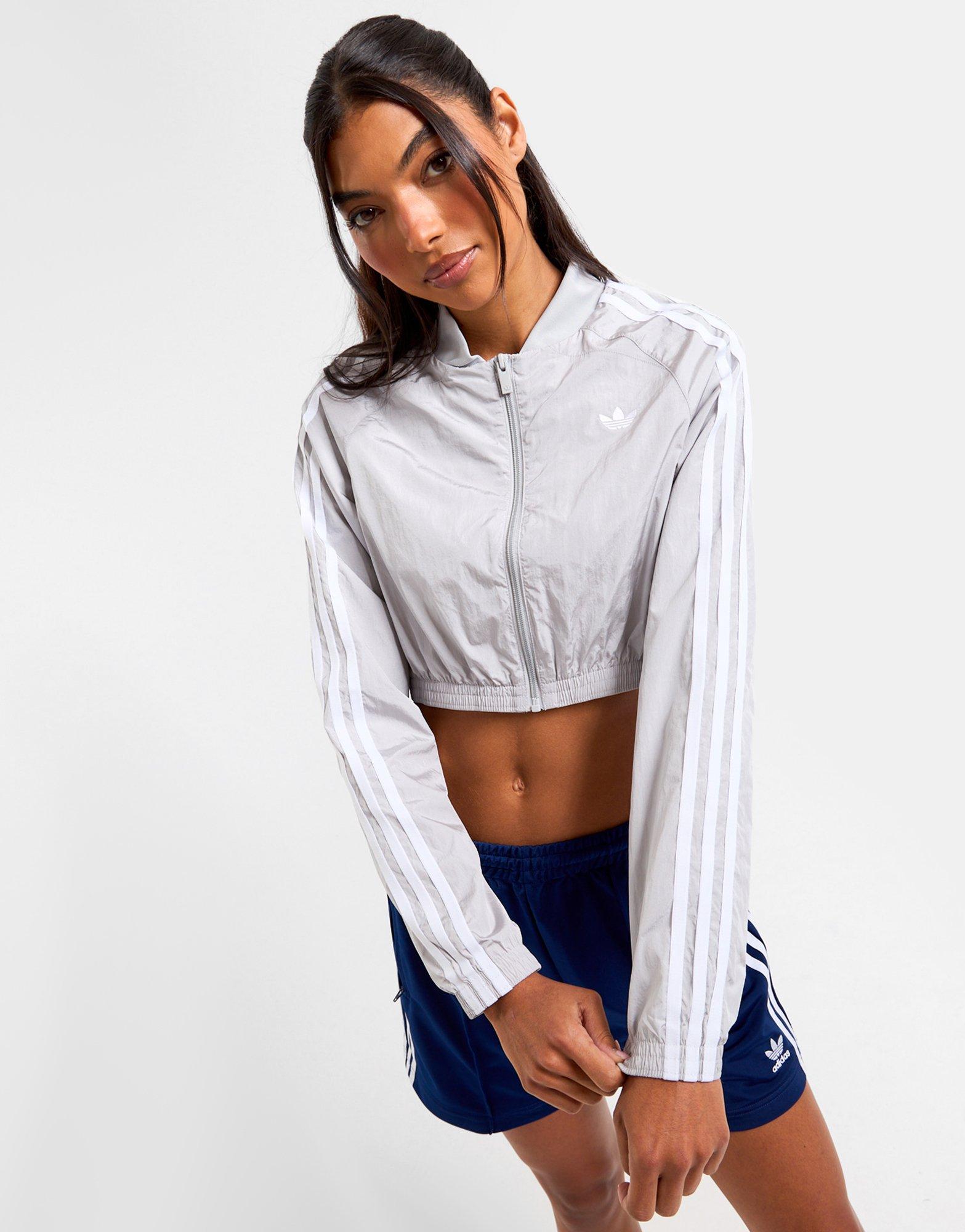 25SS新作クロップド【ADIDAS】TEAMGEIST TOP★送料込 Grey adidas Originals Teamgeist Crop Track Top - JD Sports NZ