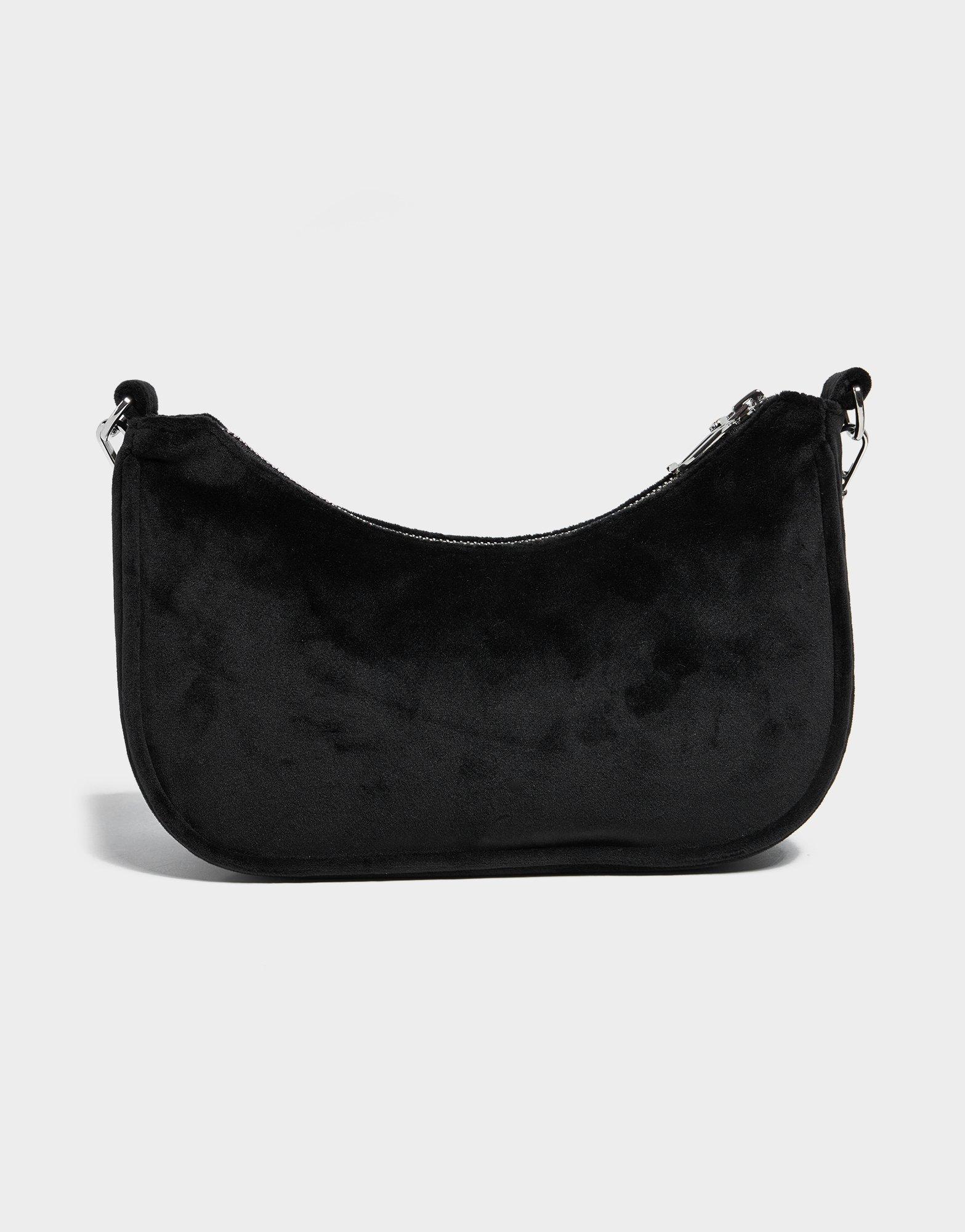 JUICY COUTURE Velour Diamante Shoulder Bag