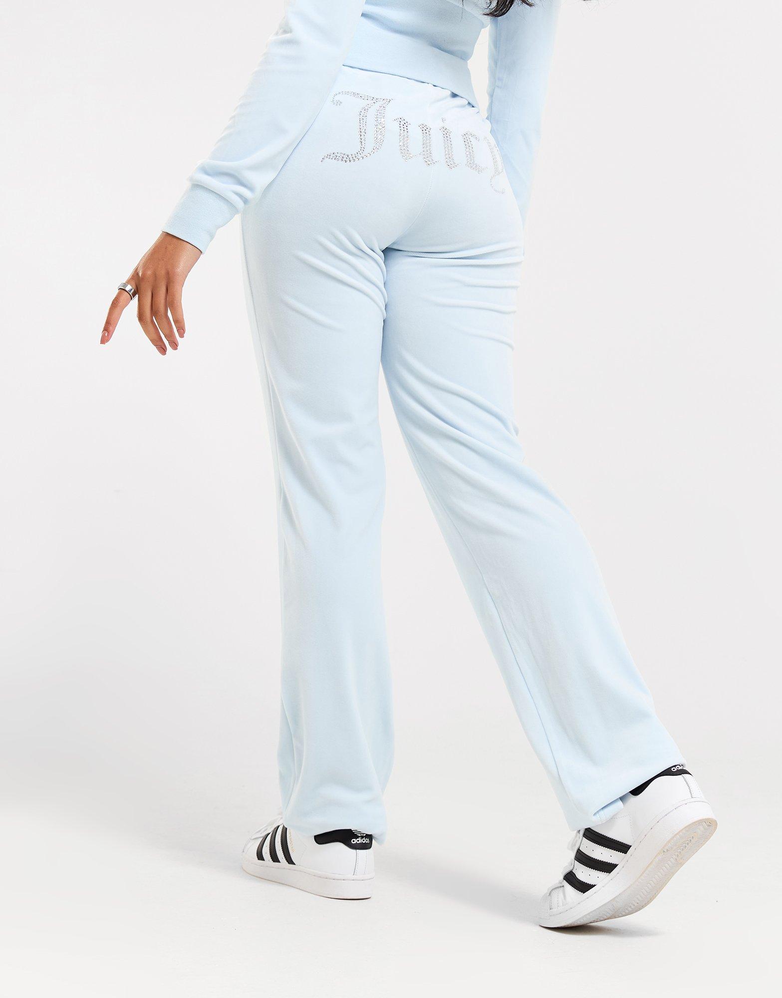 JUICY COUTURE Diamante Velour Track Pants
