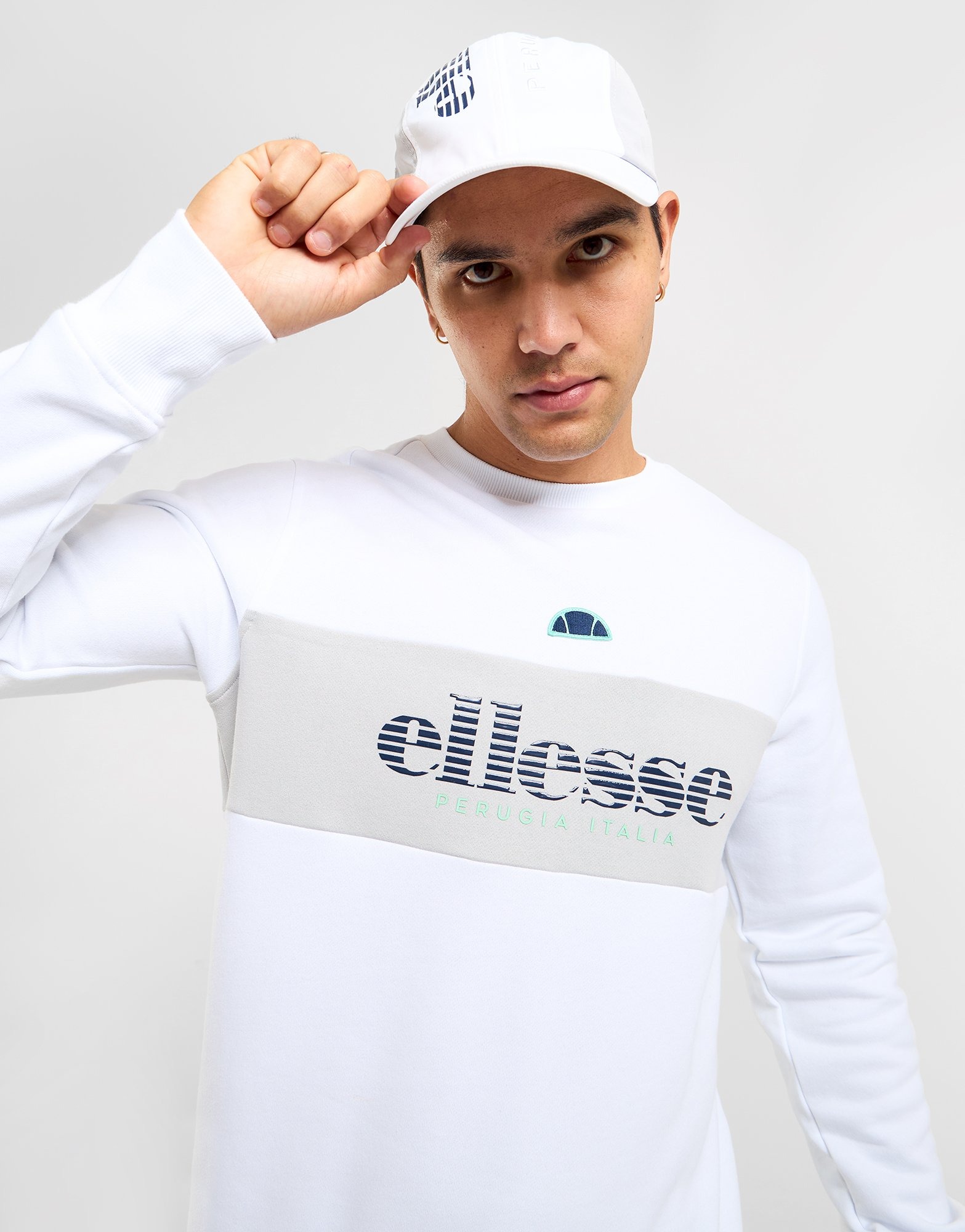 White Ellesse Sweatshirt - JD Sports NZ