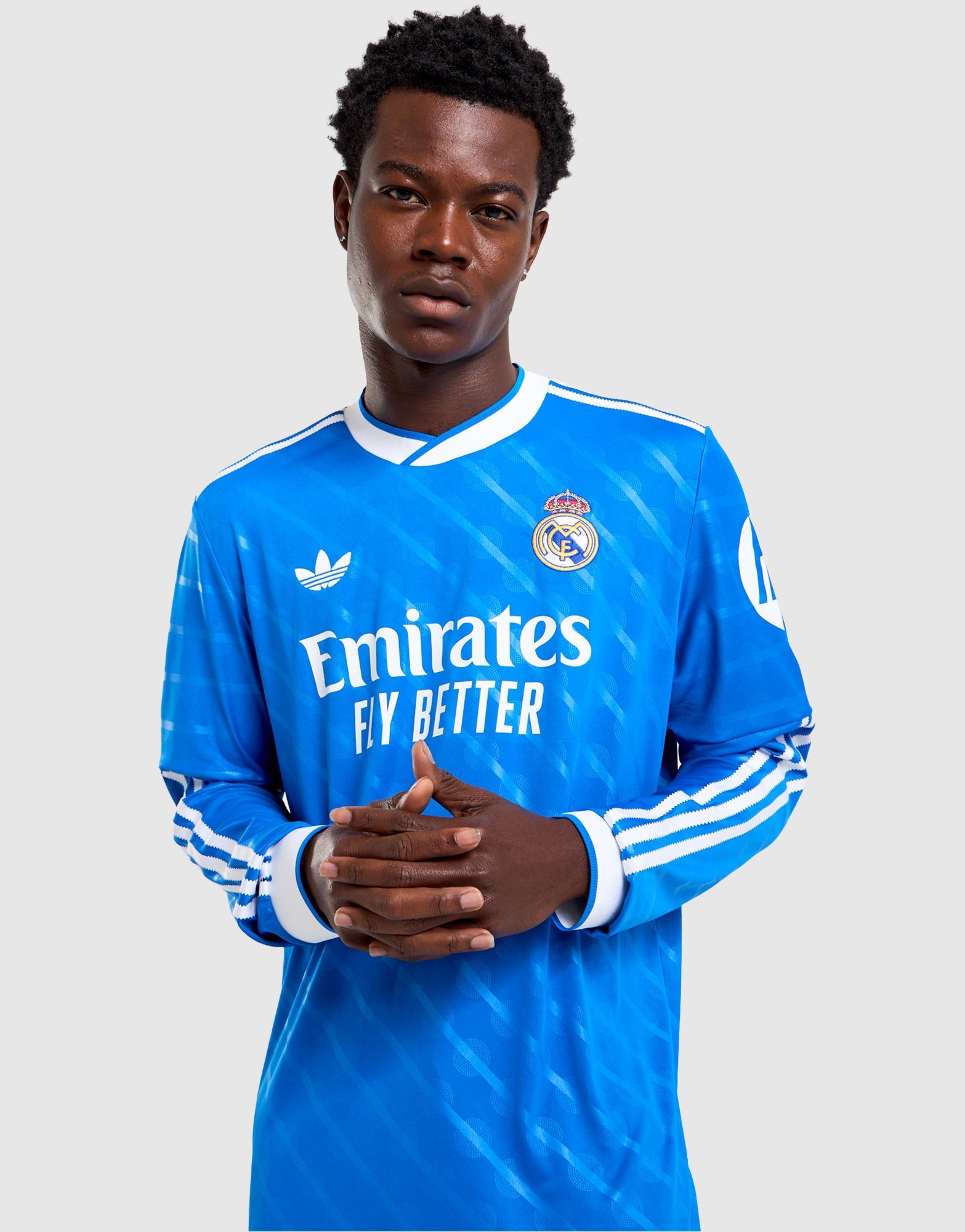 Blue adidas Real Madrid 2025/26 Long Sleeve Third Shirt - JD Sports NZ