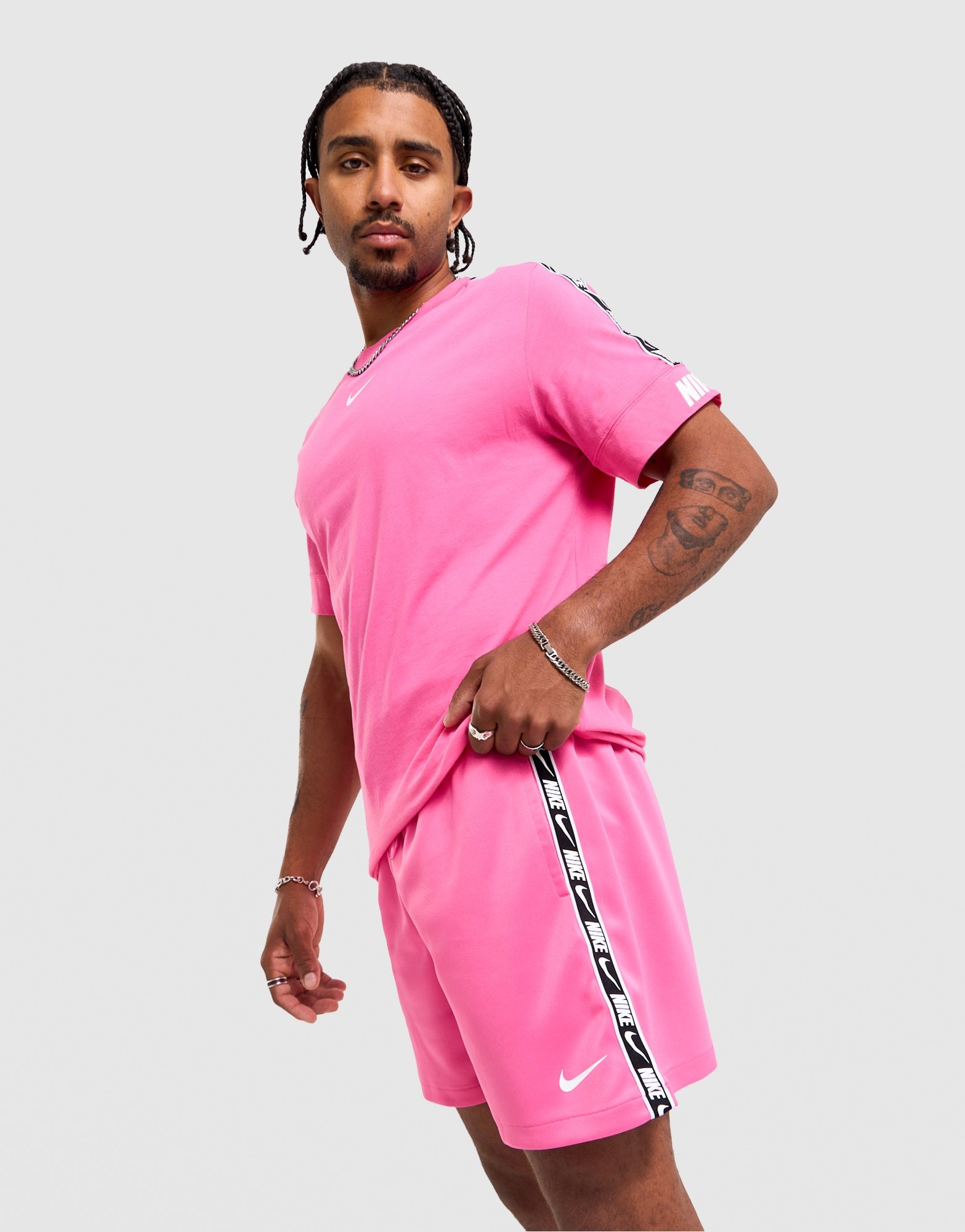 Pink Nike Tape Shorts JD Sports Australia