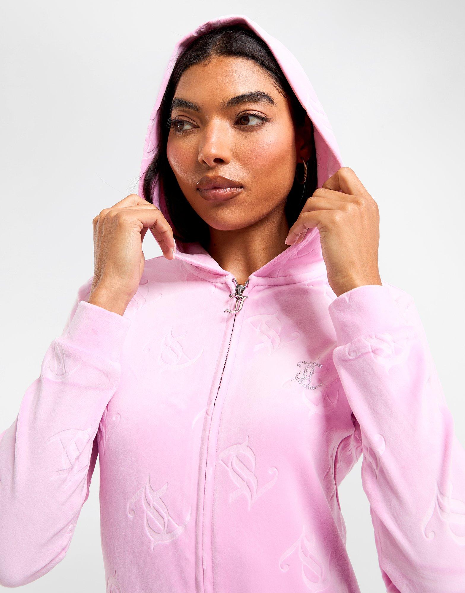 JUICY COUTURE Diamante Velour Romper Suit