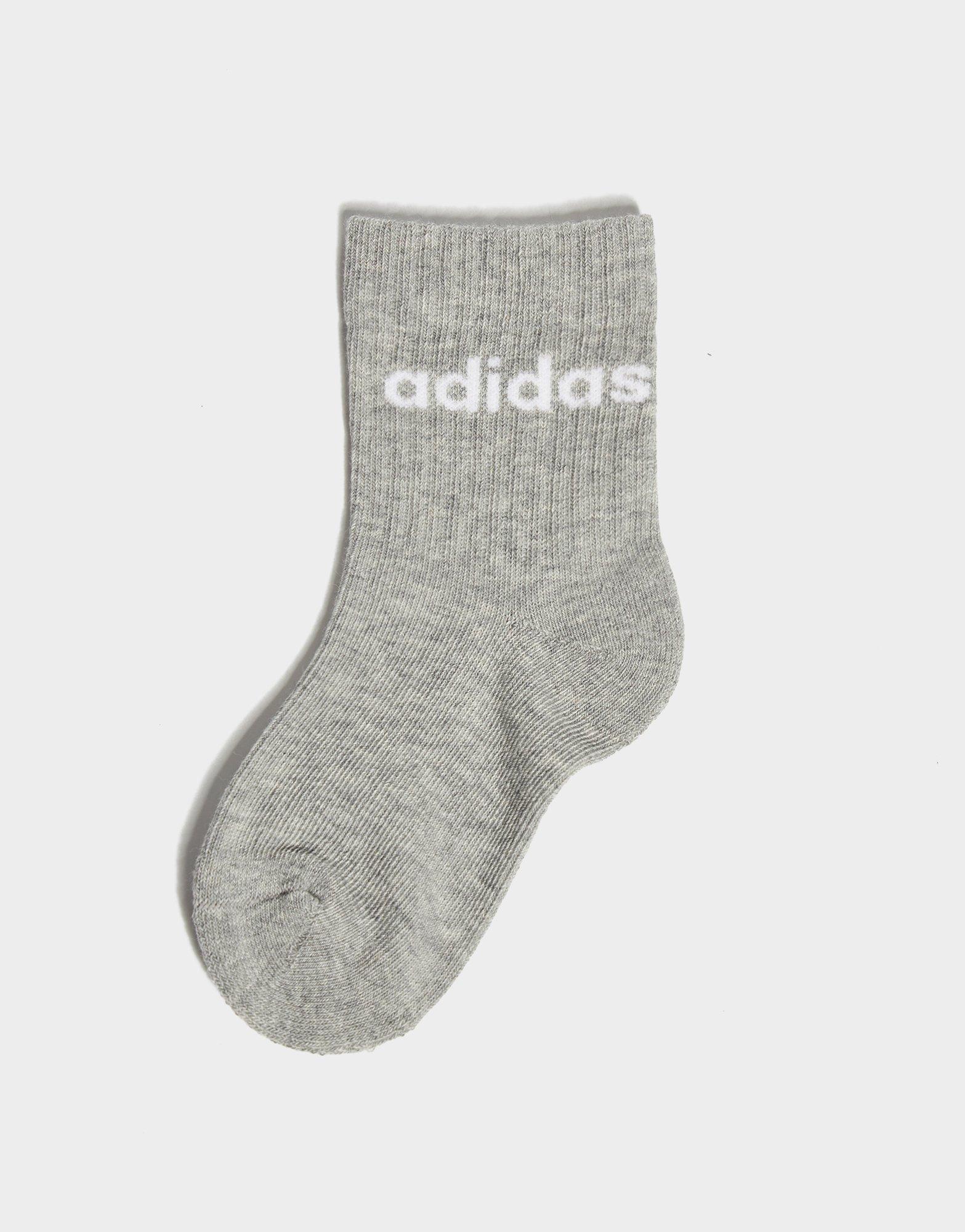 adidas Linear Crew Socks 3 Pack Infant's