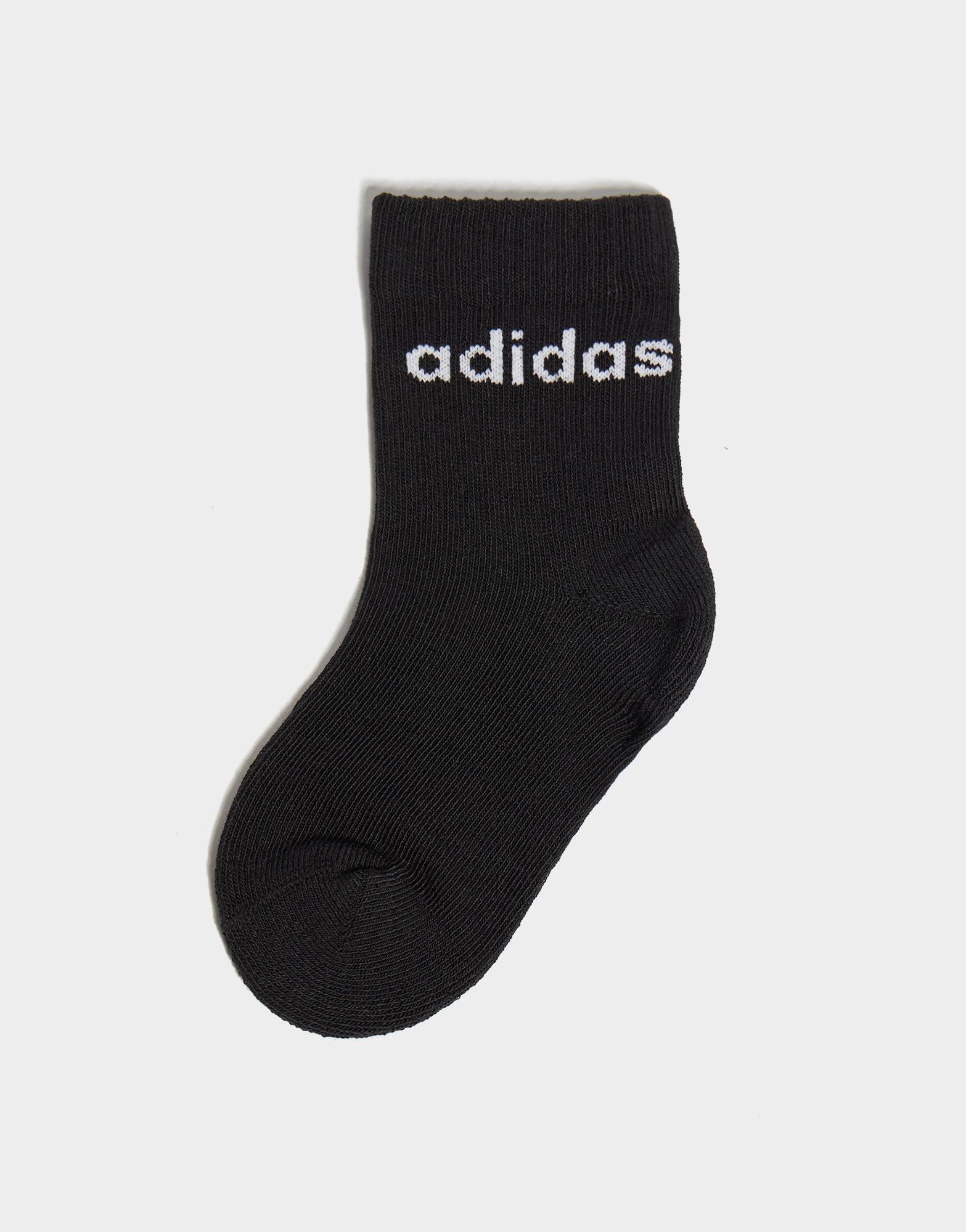 adidas Linear Crew Socks 3 Pack Infant's