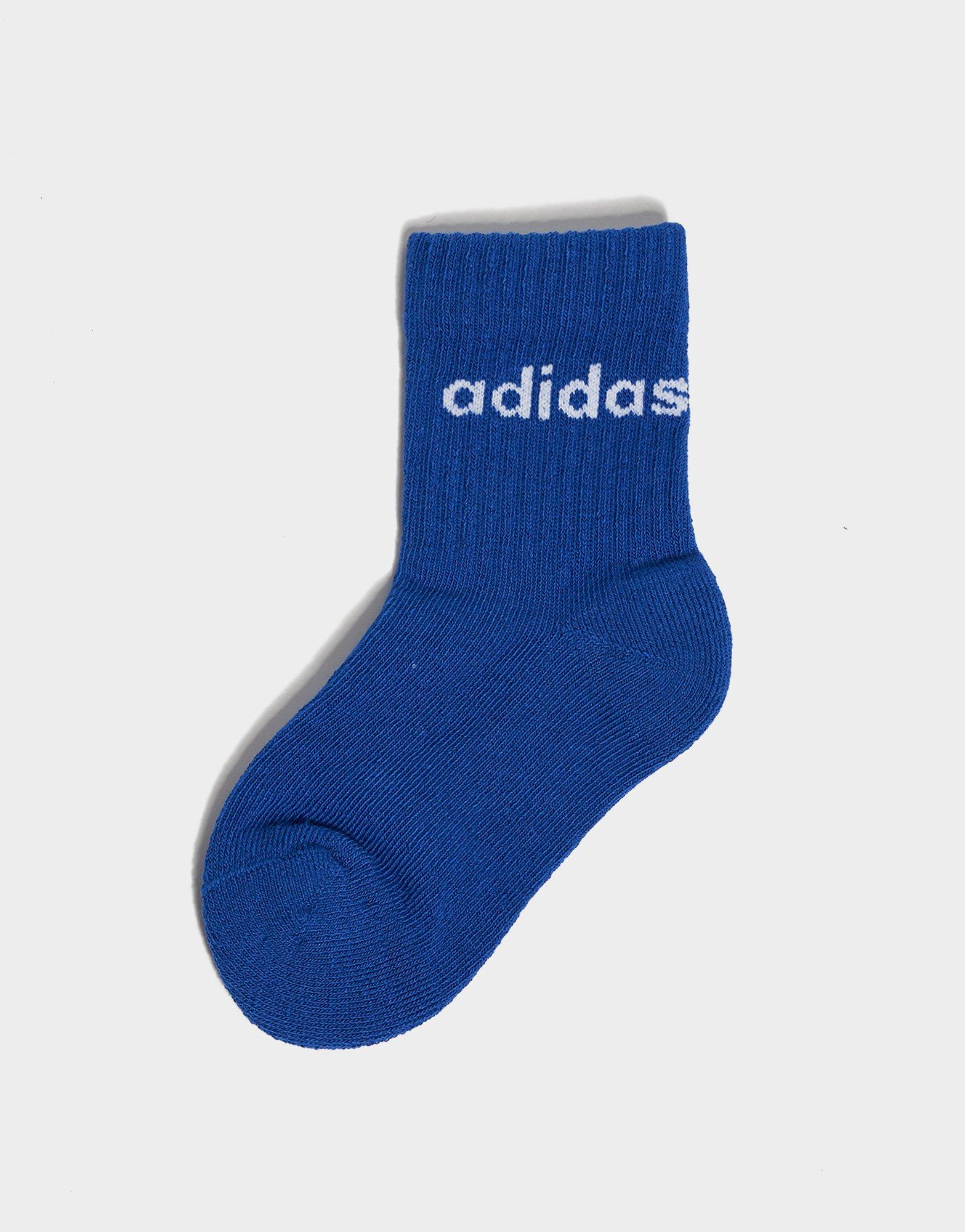 adidas Linear Crew Socks 3 Pack Infant's