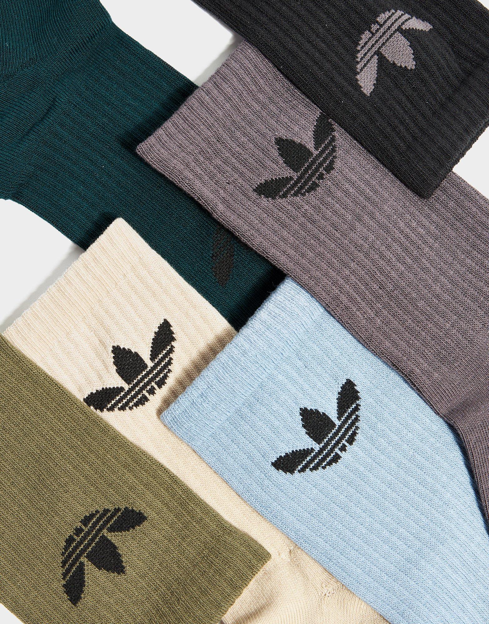 adidas Originals Trefoil Cushion Crew Socks 6 Pack