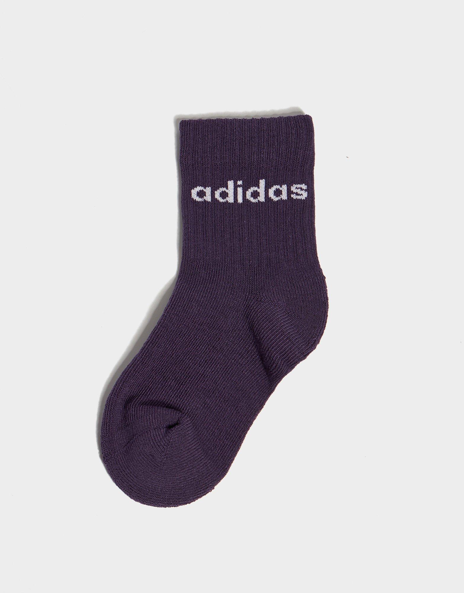 adidas Linear Crew Socks 3 Pack Infant's