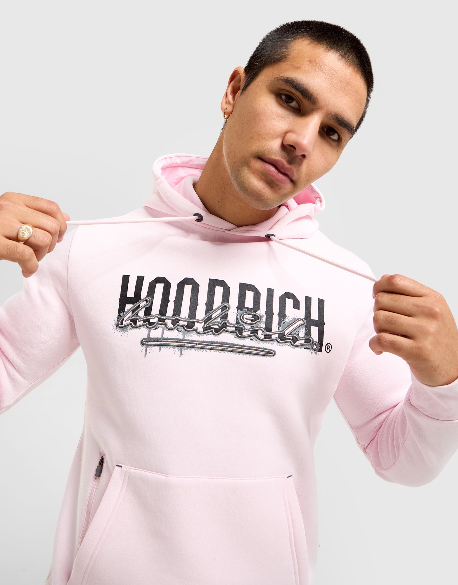 Pink Hoodrich Splatter Hoodie JD Sports Australia