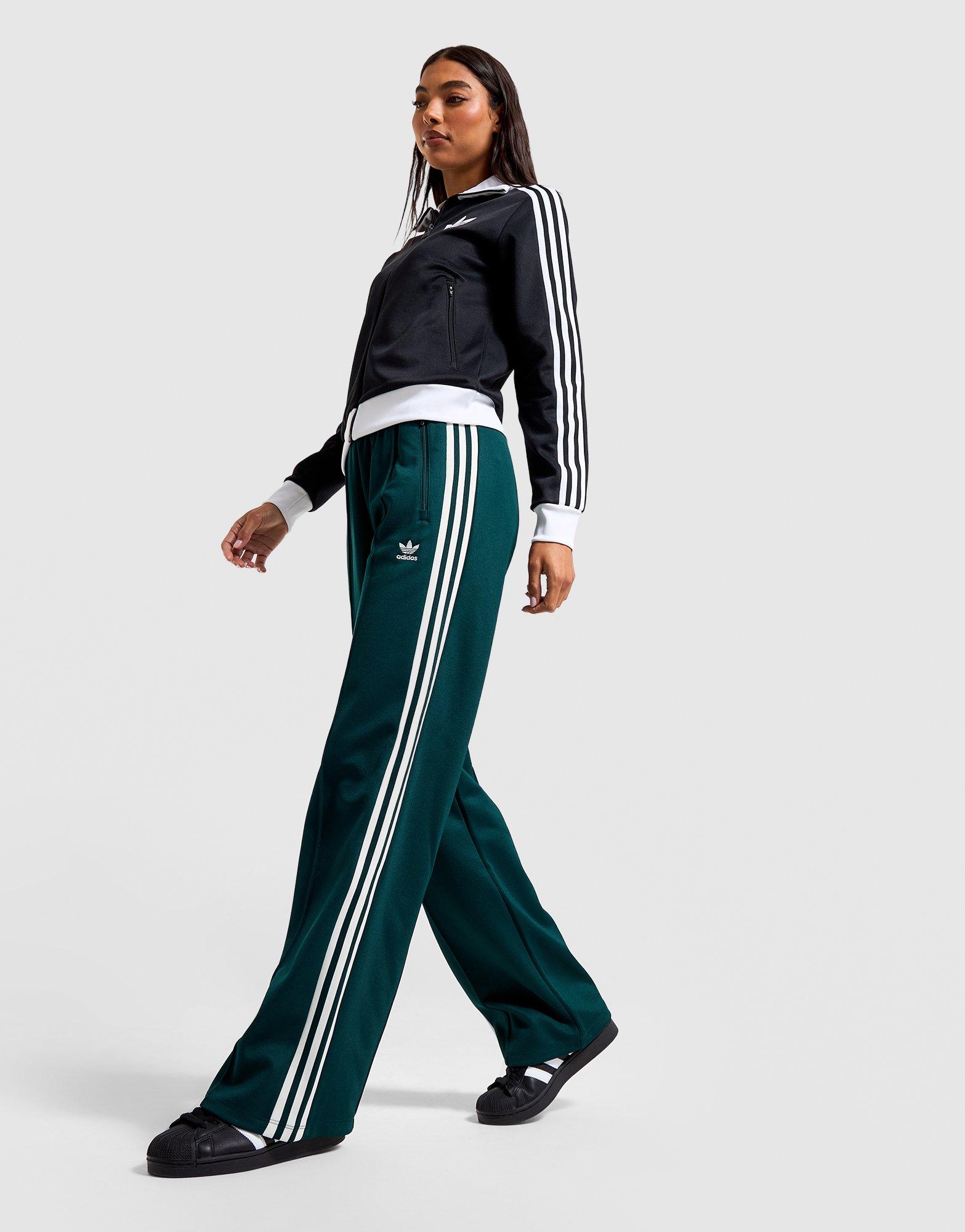 Jd Sports Originals Track Pants Womens Green Yellow Wide Leg