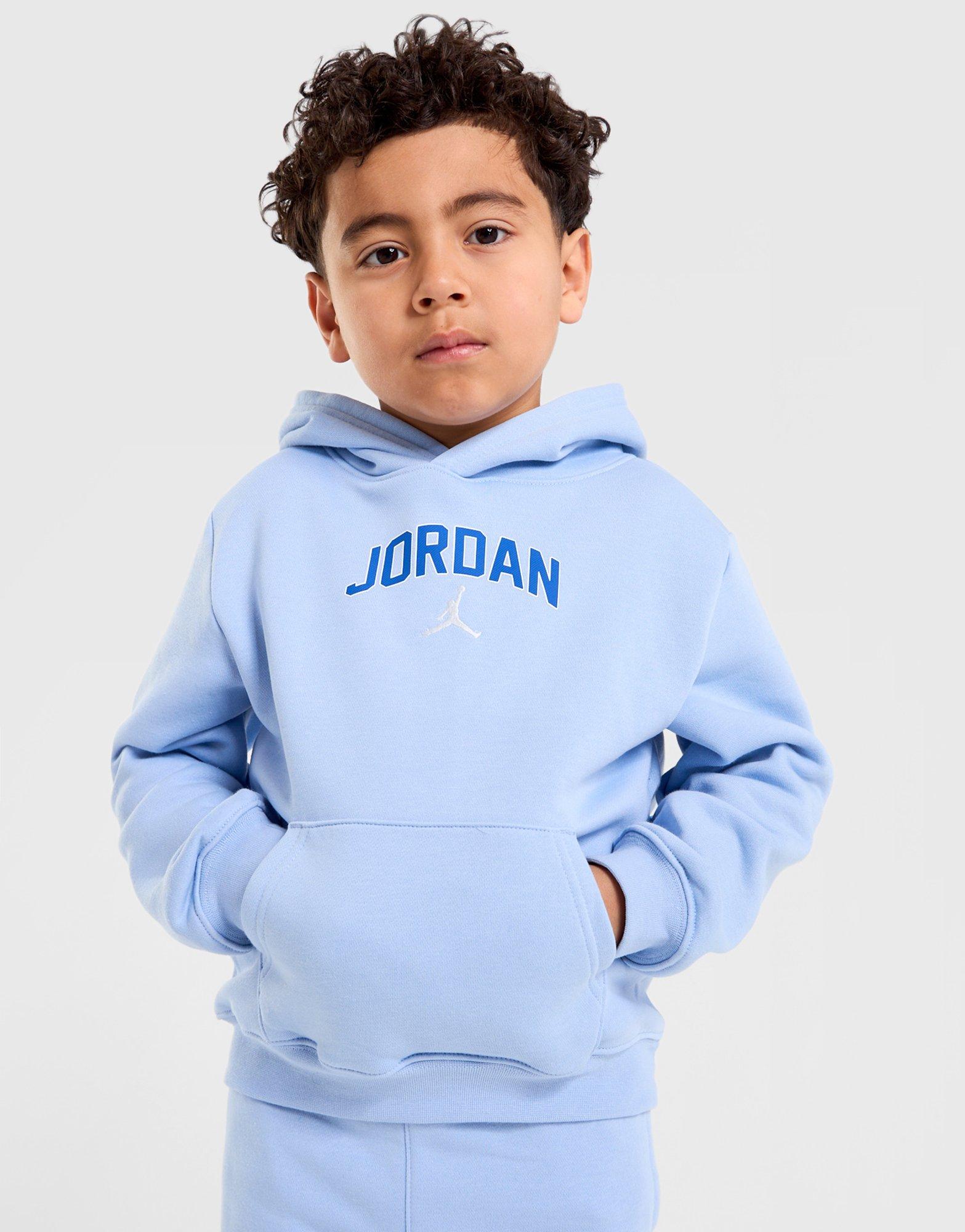 Blue Jordan Heritage Hoodie Tracksuit Set Children's JD Sports