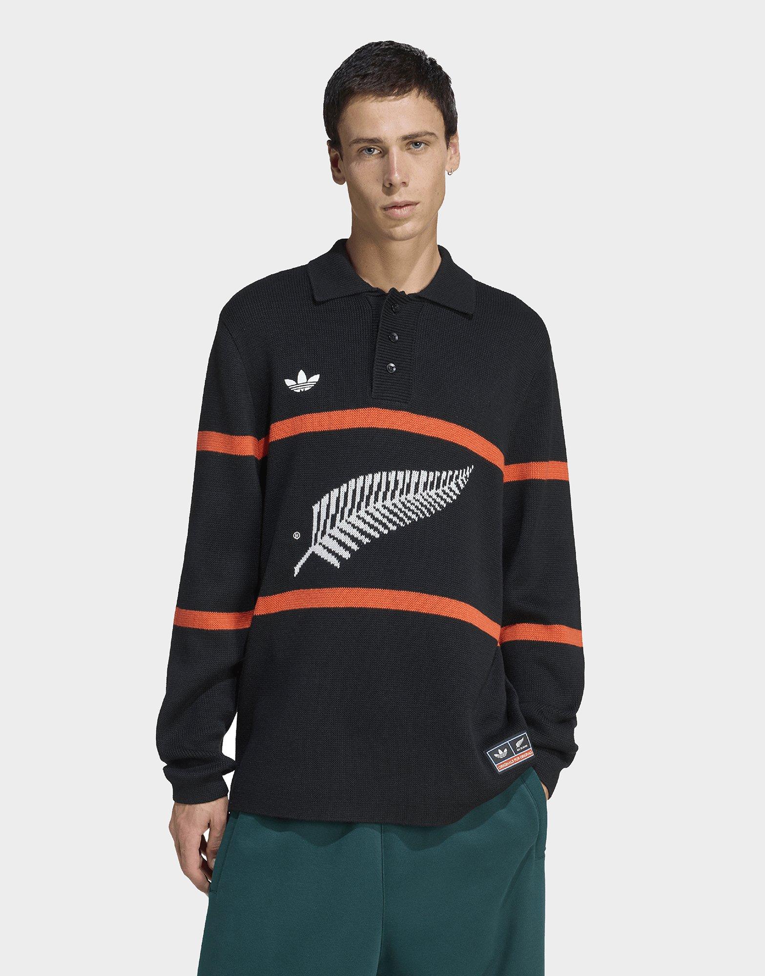 adidas Originals All Blacks Long Sleeve Polo Shirt