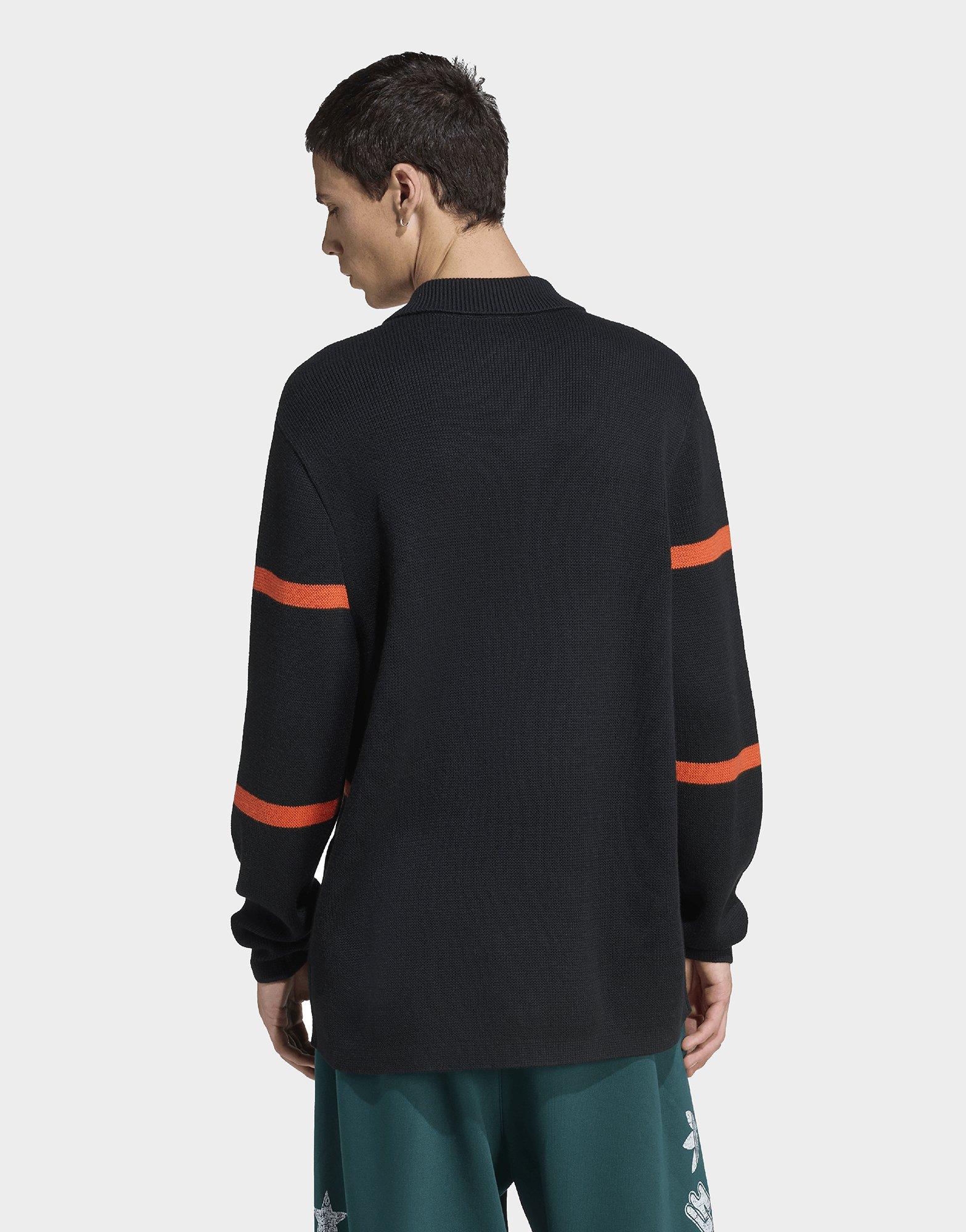 adidas Originals All Blacks Long Sleeve Polo Shirt
