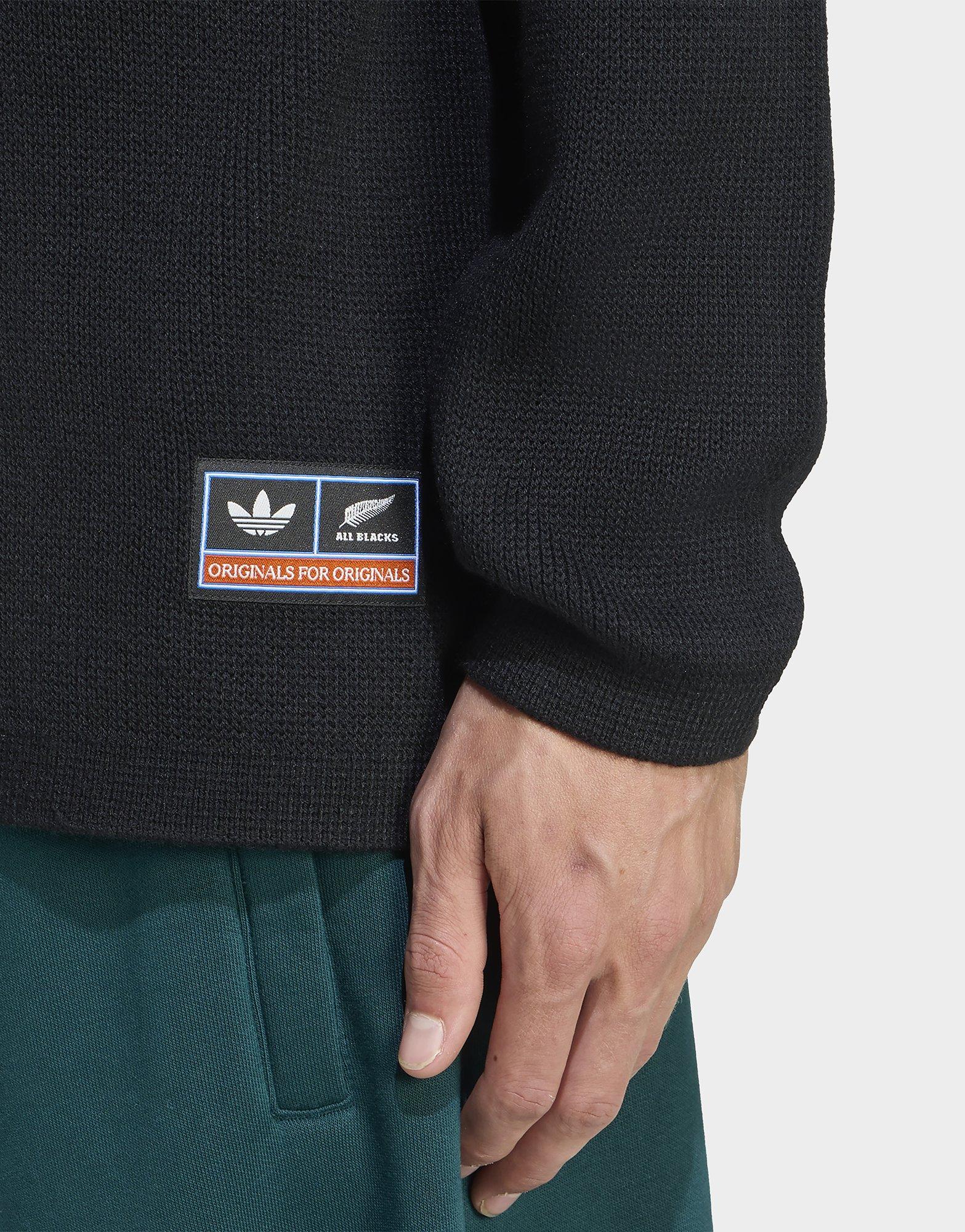 adidas Originals All Blacks Long Sleeve Polo Shirt