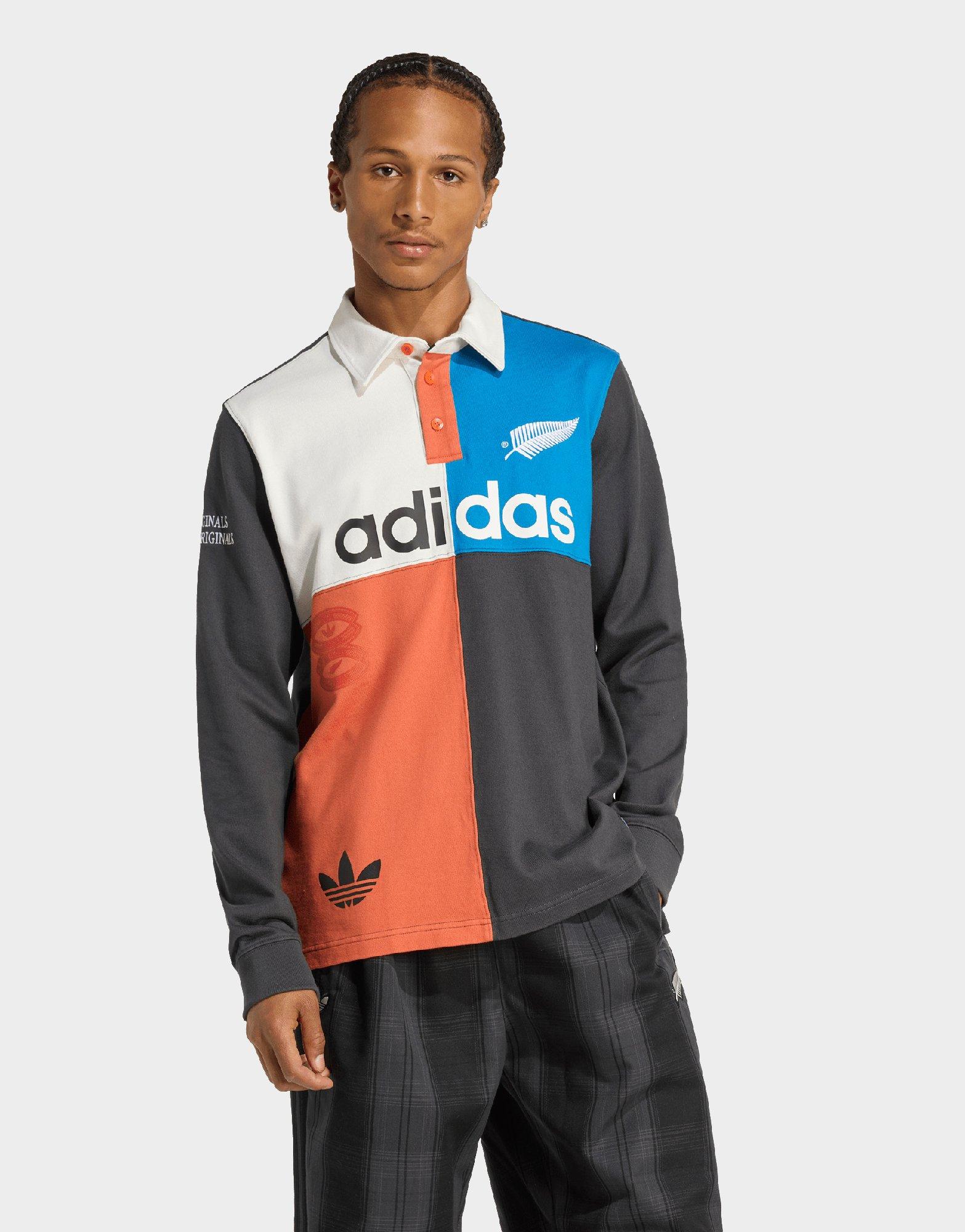adidas Originals All Blacks Long Sleeve Polo Shirt