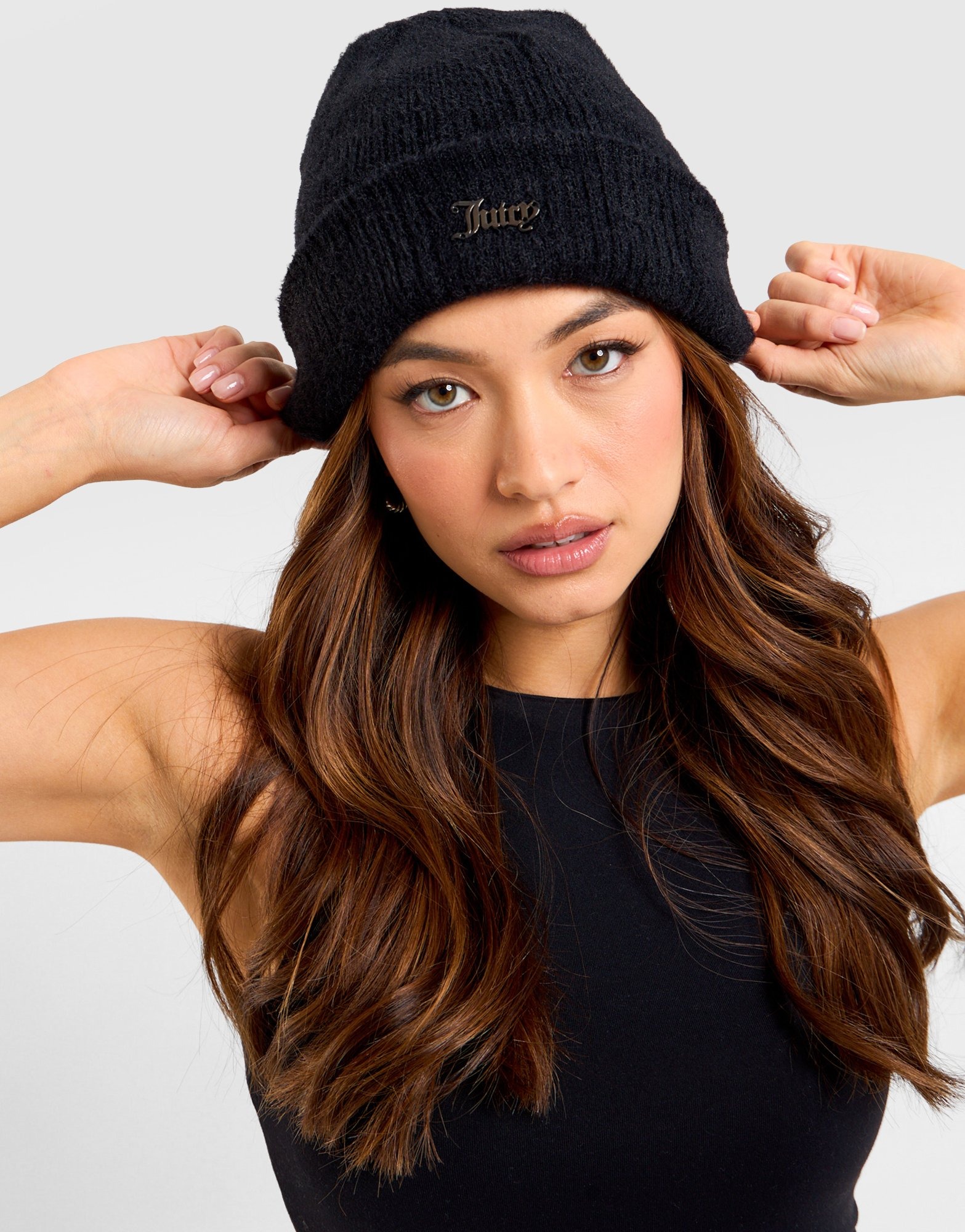 JUICY COUTURE★ Knitted hat JC258 Black JUICY COUTURE Beanie - JD Sports Australia