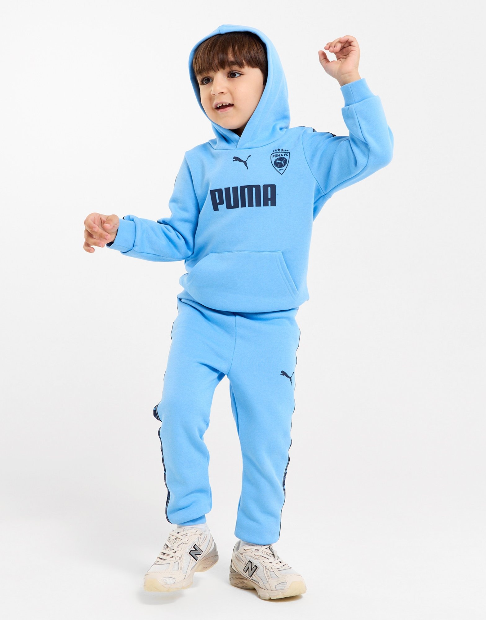 Clothing Jd Puma Kids Blue PUMA Hoodie Tracksuit Set Infant's JD