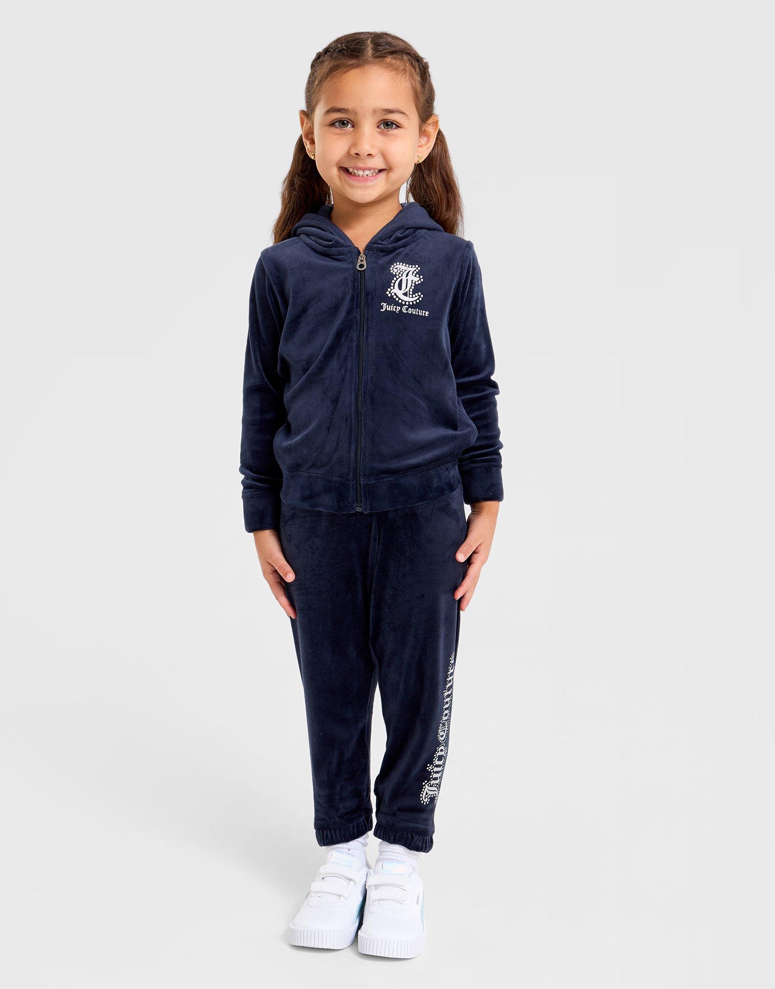 JUICY COUTURE Velour Hoodie Tracksuit Set Infant's