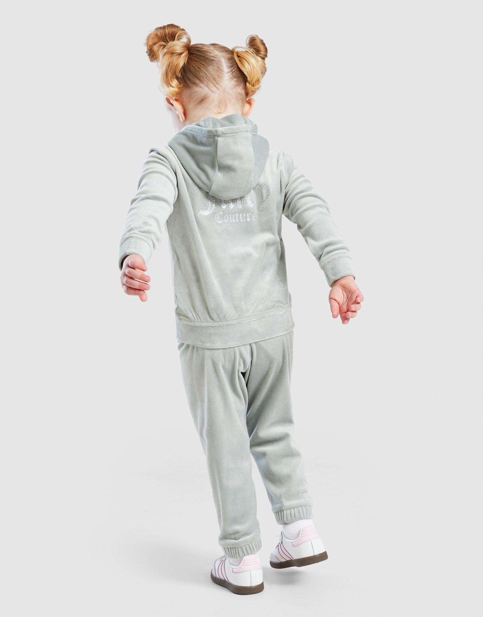 JUICY COUTURE Velour Hoodie Tracksuit Set Infant's