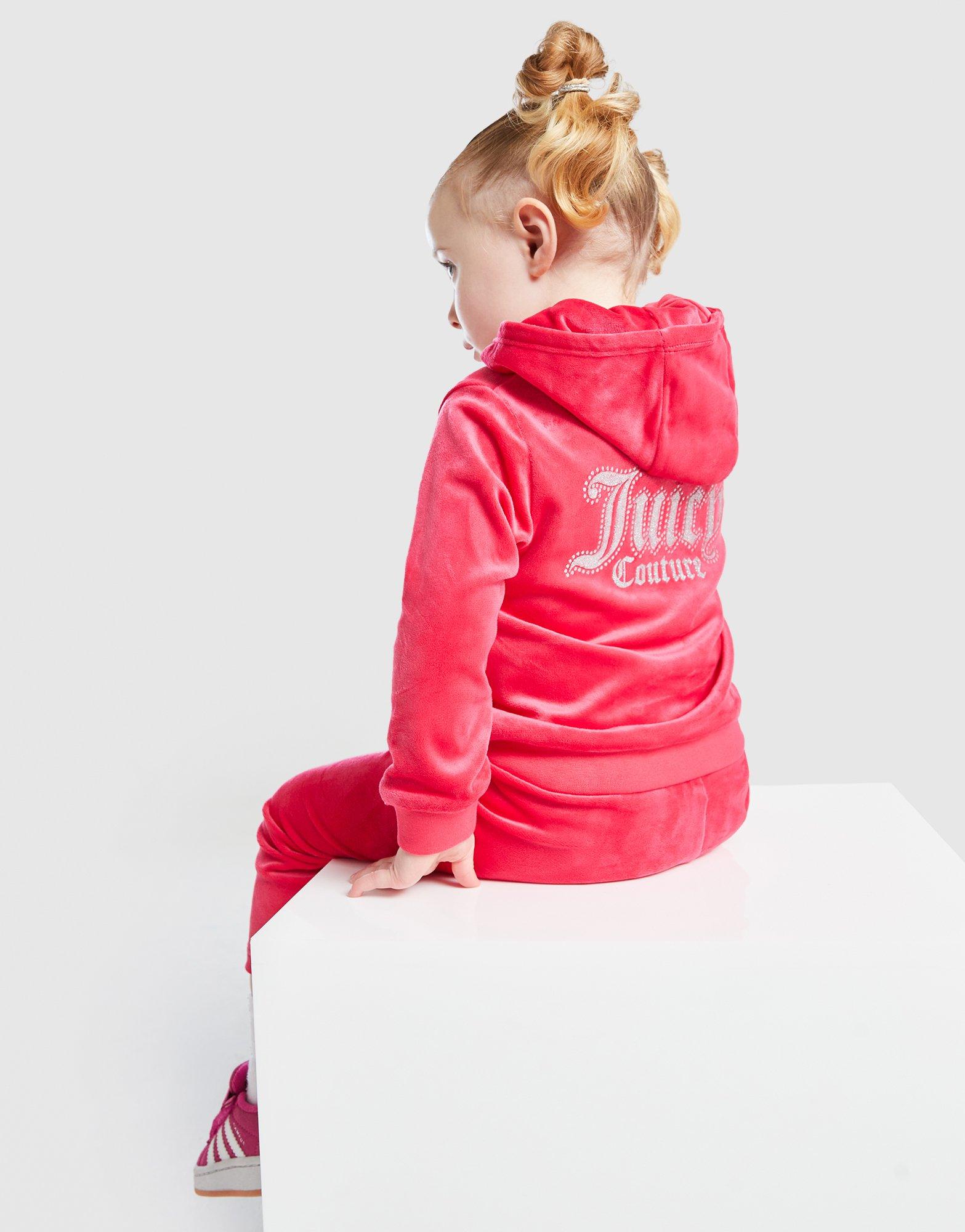 JUICY COUTURE Velour Hoodie Tracksuit Set Infant's