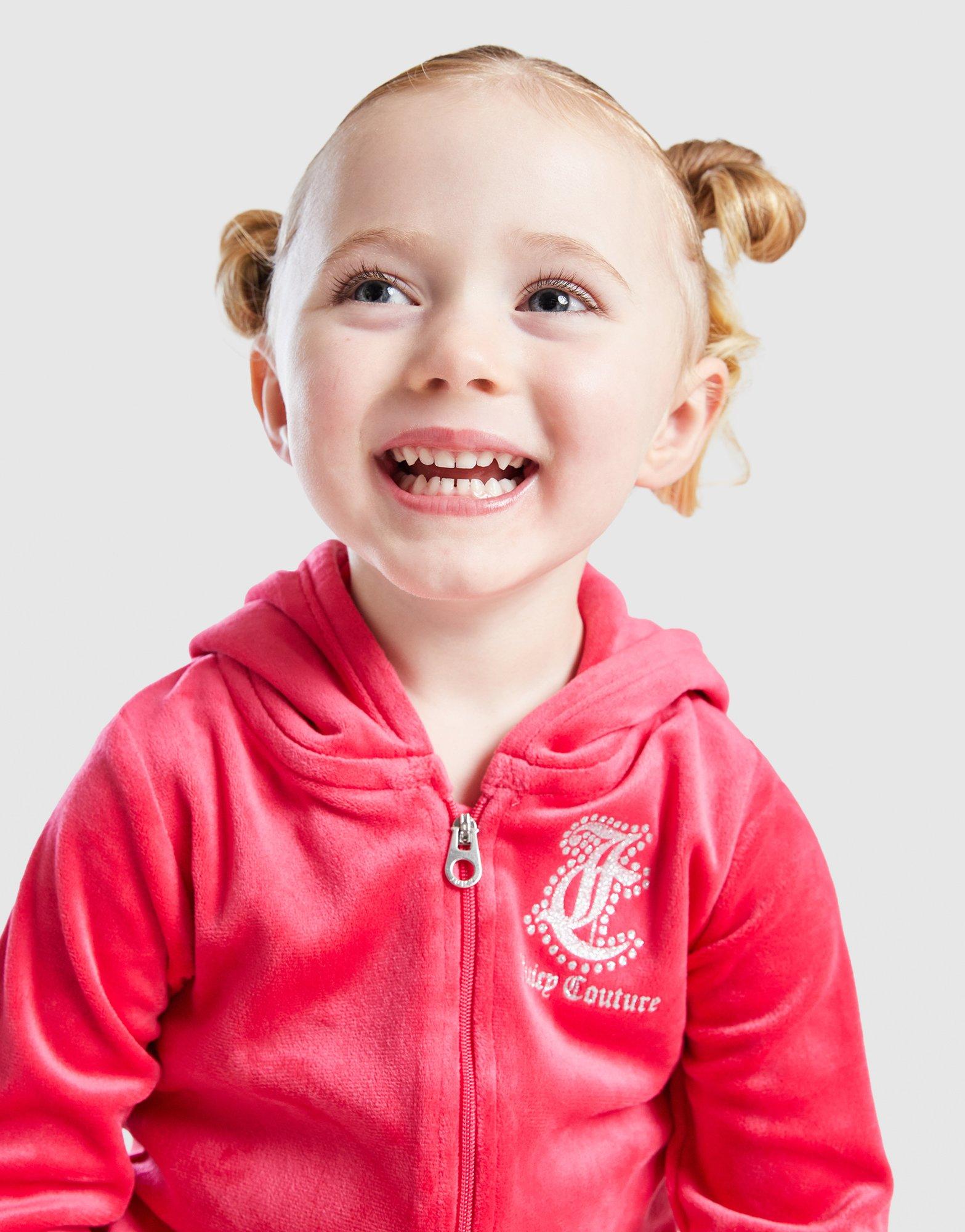 JUICY COUTURE Velour Hoodie Tracksuit Set Infant's