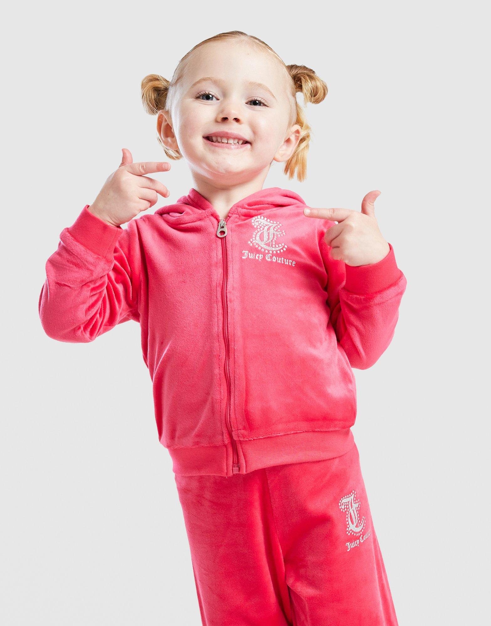 JUICY COUTURE Velour Hoodie Tracksuit Set Infant's