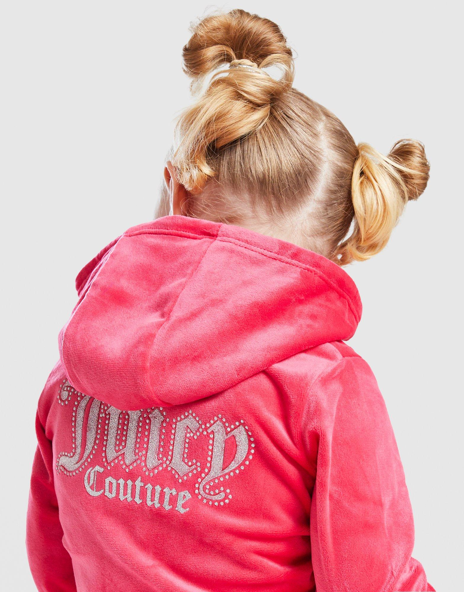 JUICY COUTURE Velour Hoodie Tracksuit Set Infant's