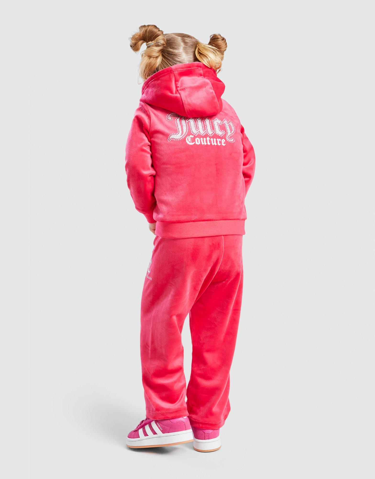 JUICY COUTURE Velour Hoodie Tracksuit Set Infant's
