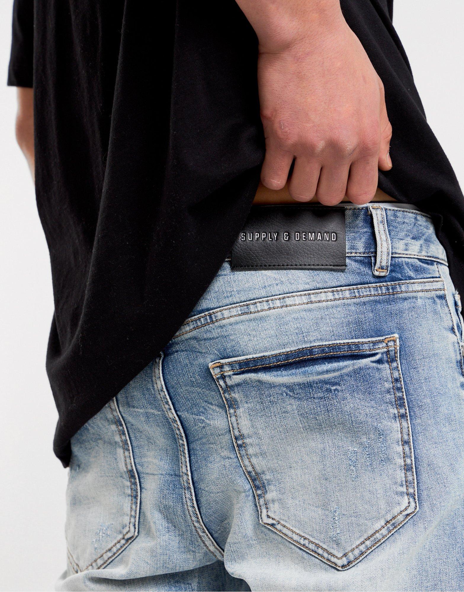 Supply & Demand Slim Ripped Denim Jeans