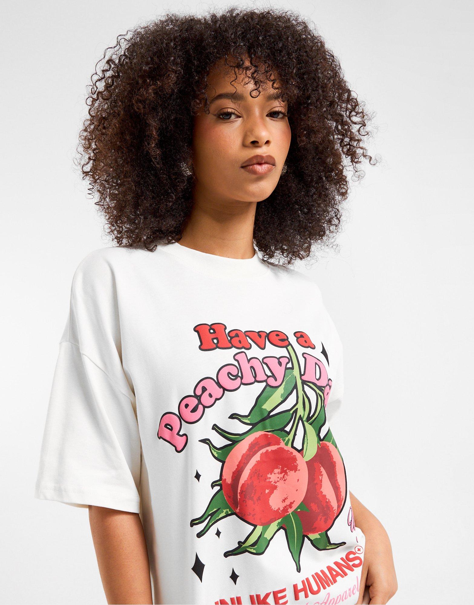 Unlike Humans Peach Graphic T-Shirt
