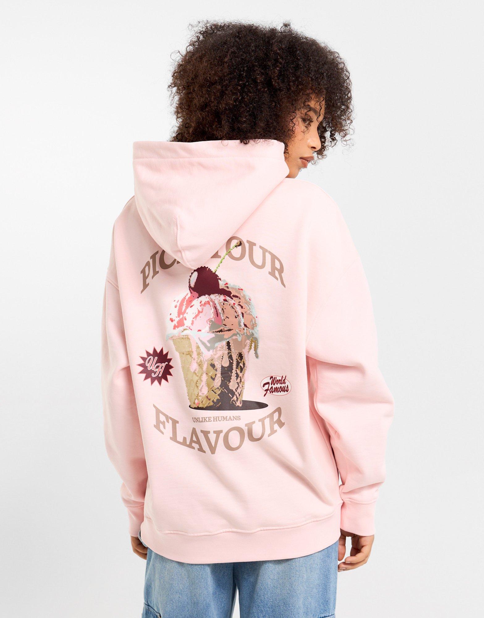 Unlike Humans Ice Cream Graphic Hoodie