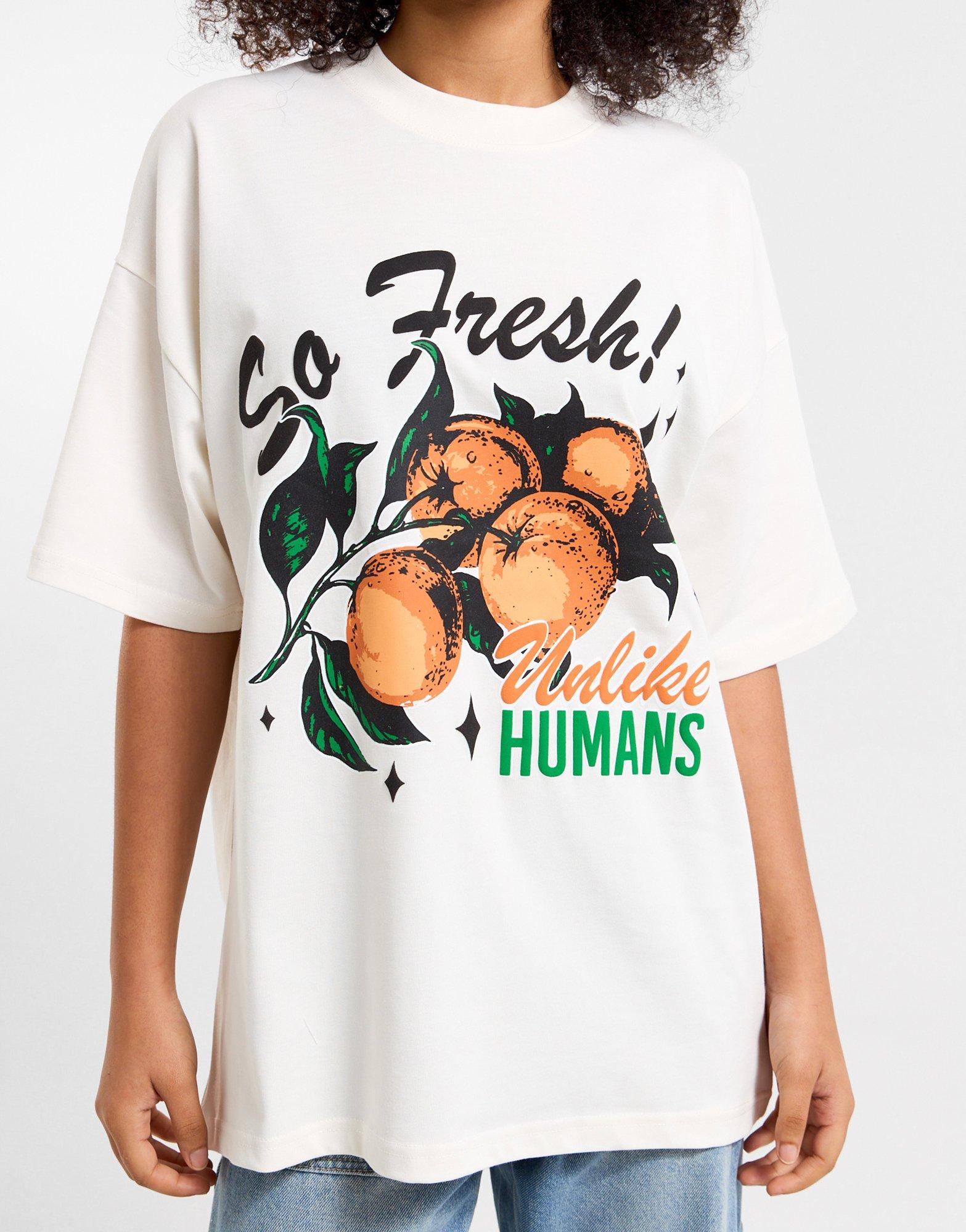 Unlike Humans Orange Graphic T-Shirt