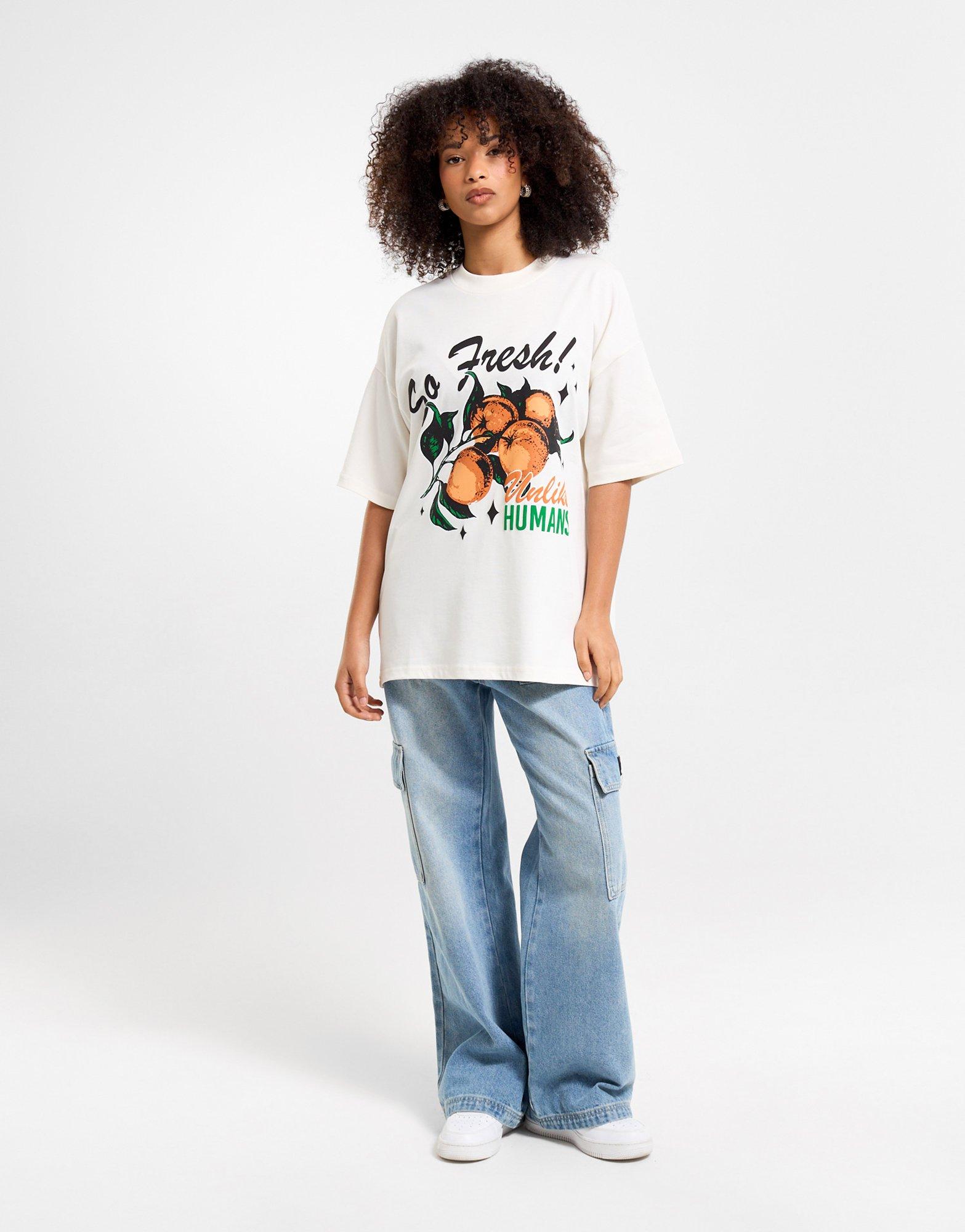 Unlike Humans Orange Graphic T-Shirt